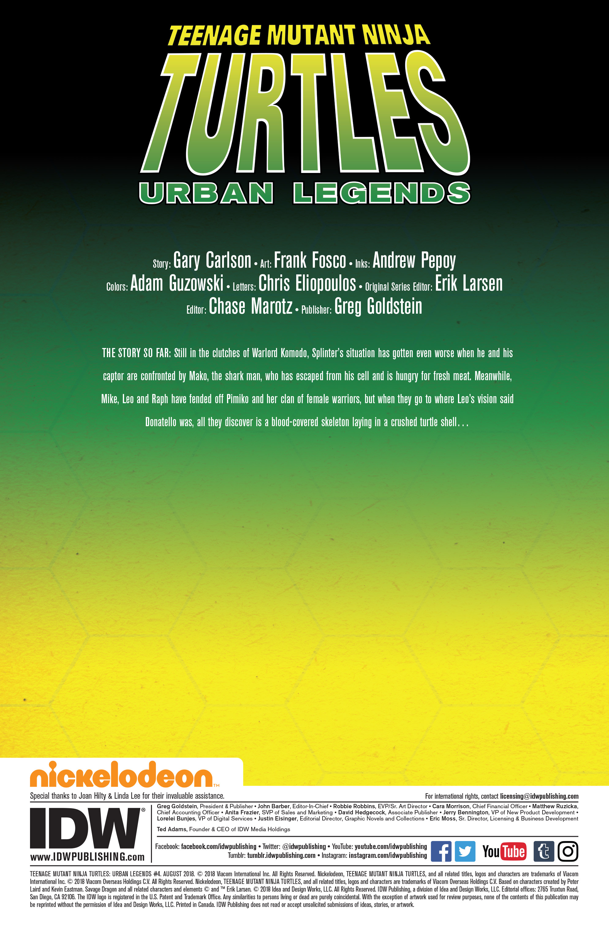 Teenage Mutant Ninja Turtles: Urban Legends (2018-): Chapter 4 - Page 2