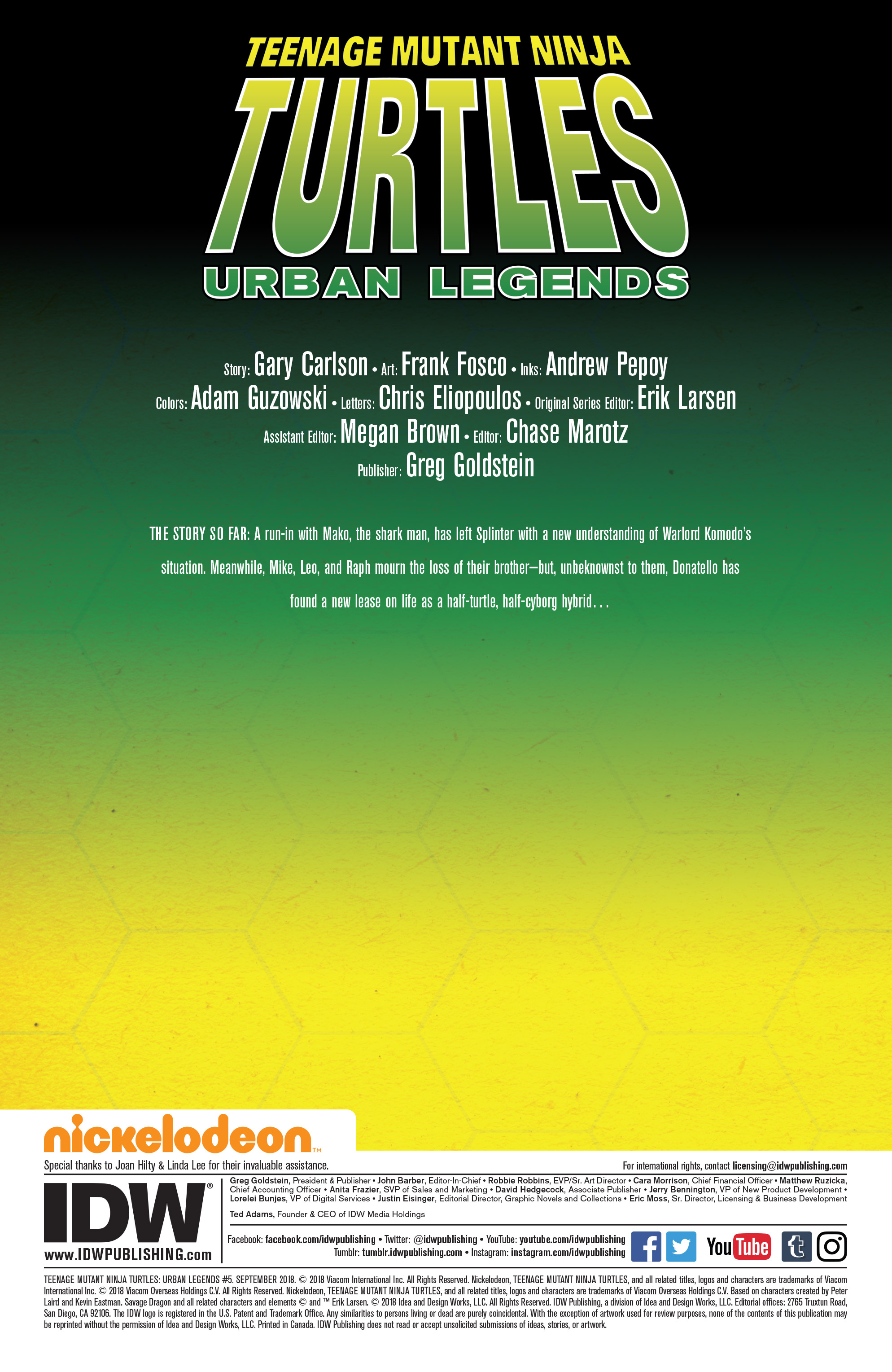 Teenage Mutant Ninja Turtles: Urban Legends (2018-): Chapter 5 - Page 2