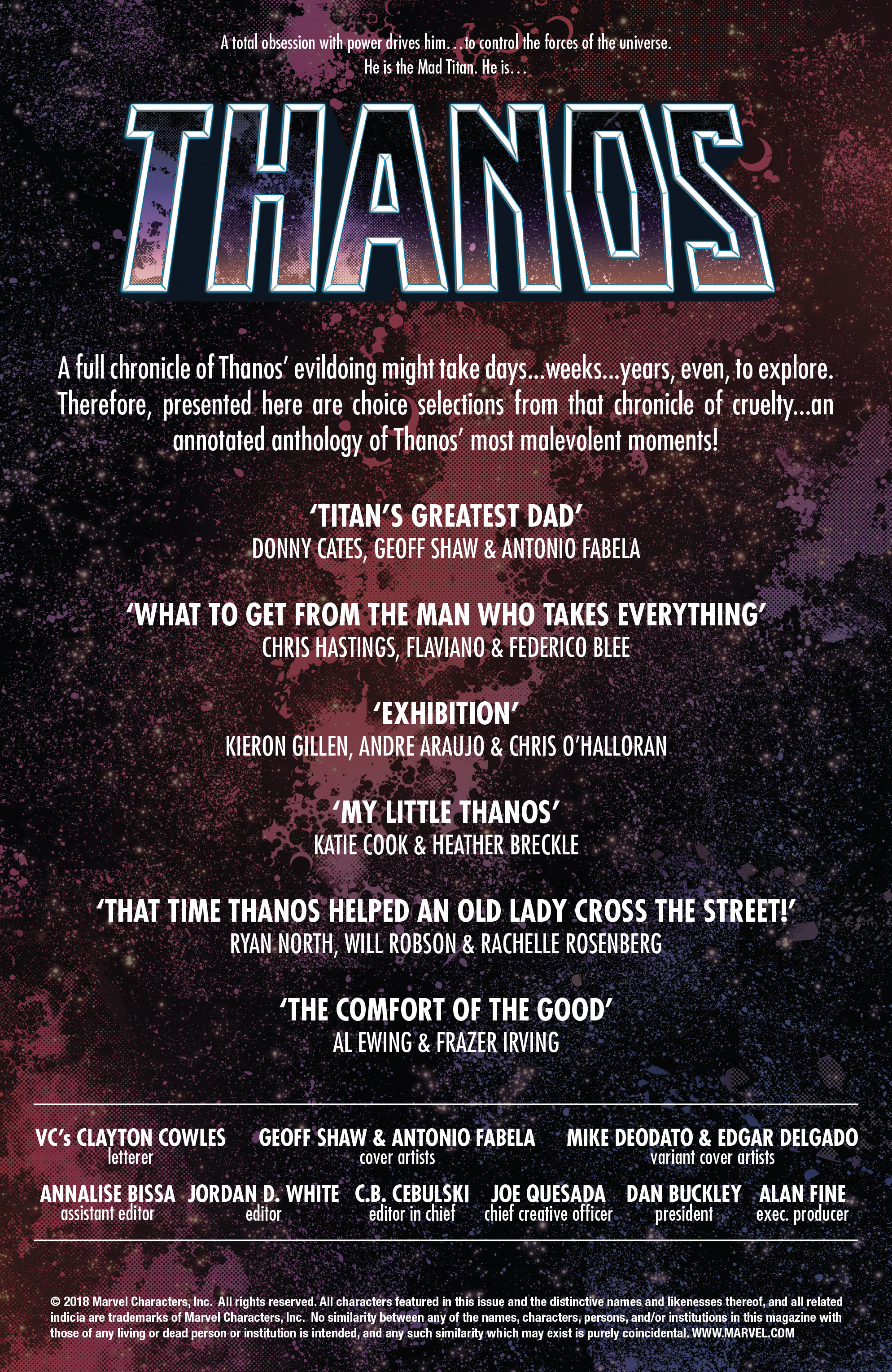Thanos (2016-): Chapter Annual-1 - Page 2