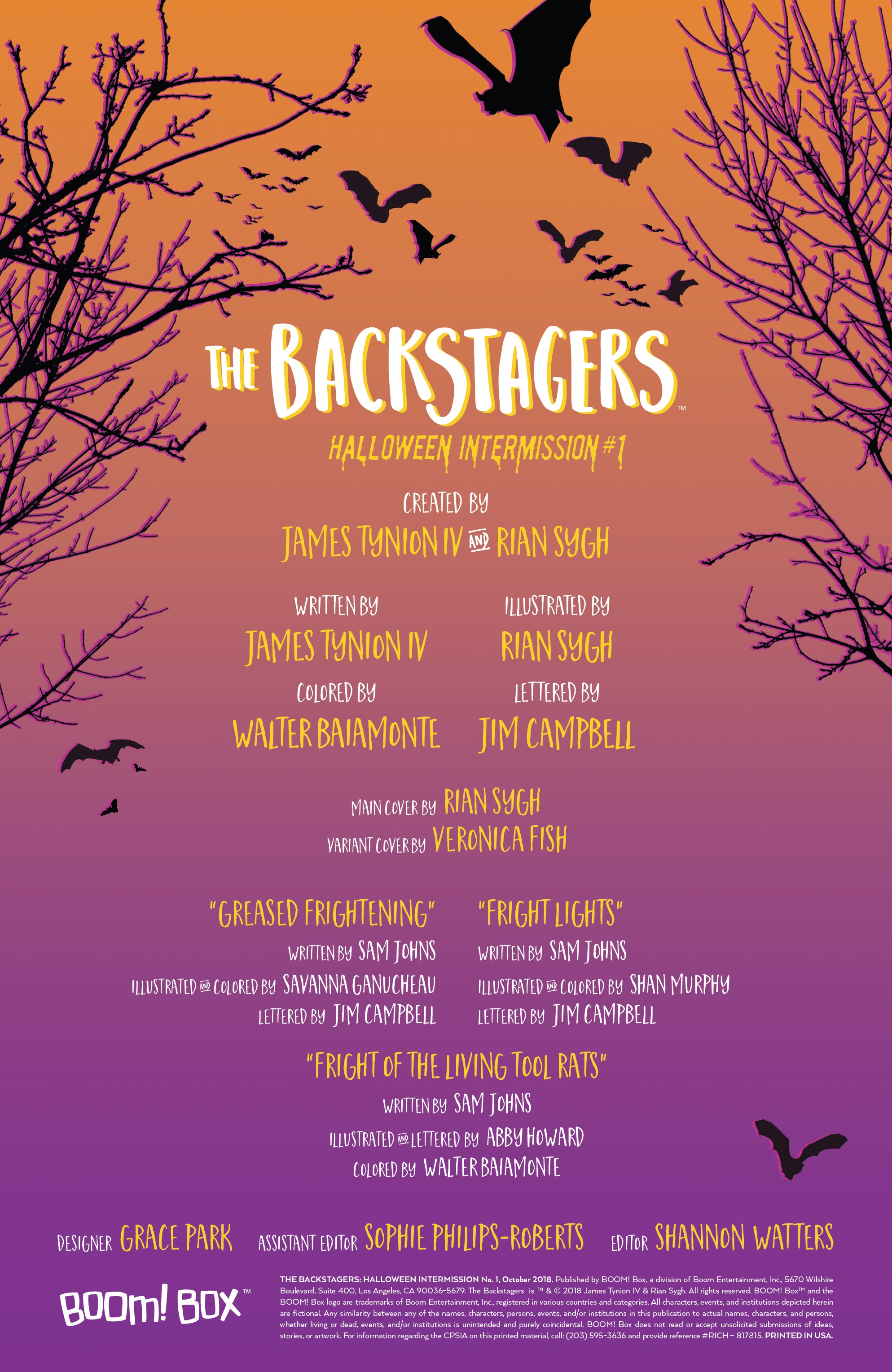The Backstagers: Halloween Intermission (2018): Chapter 1 - Page 2