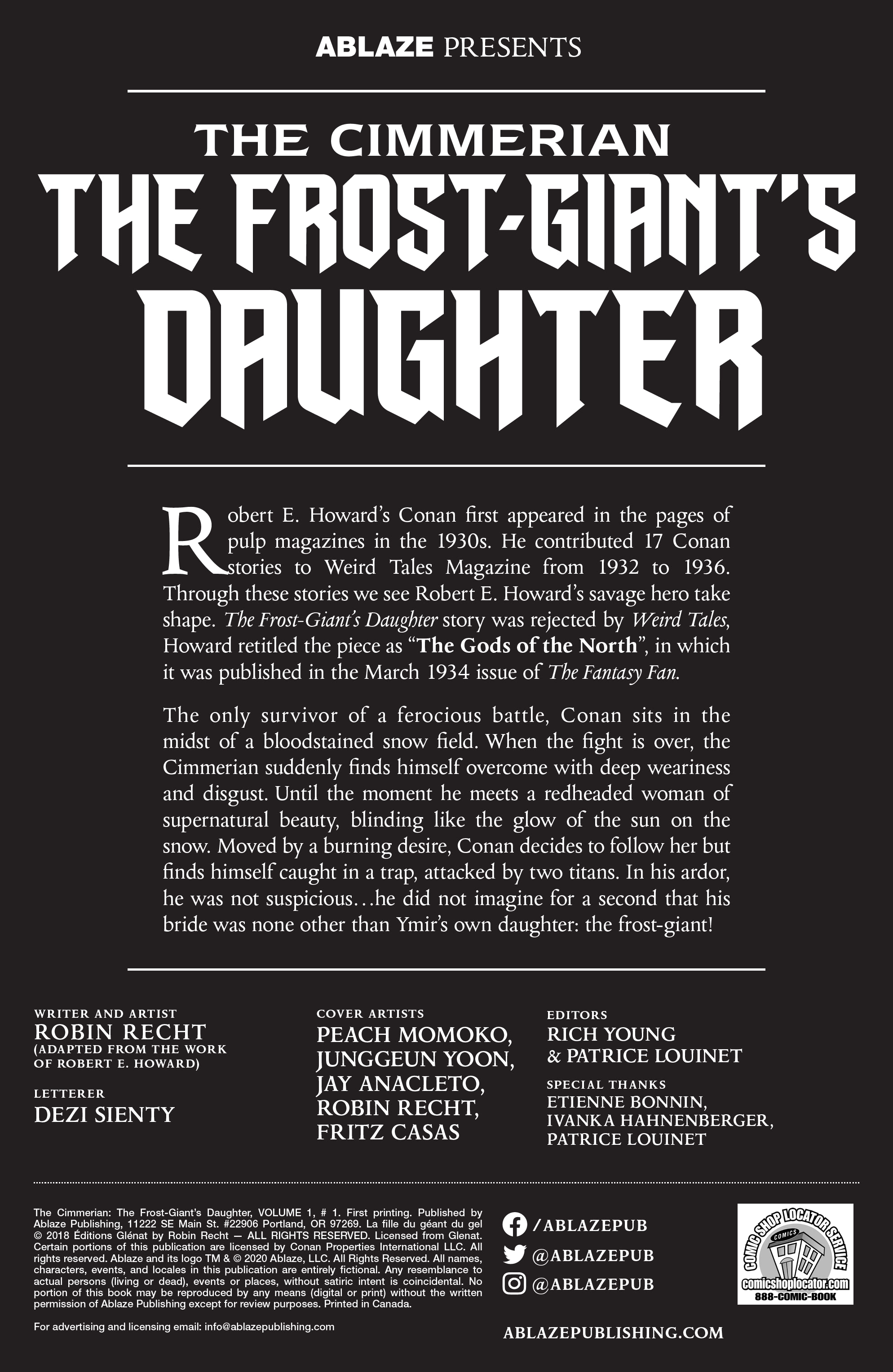 The Cimmerian: The Frost-Giant's Daughter (2020-): Chapter 1 - Page 2