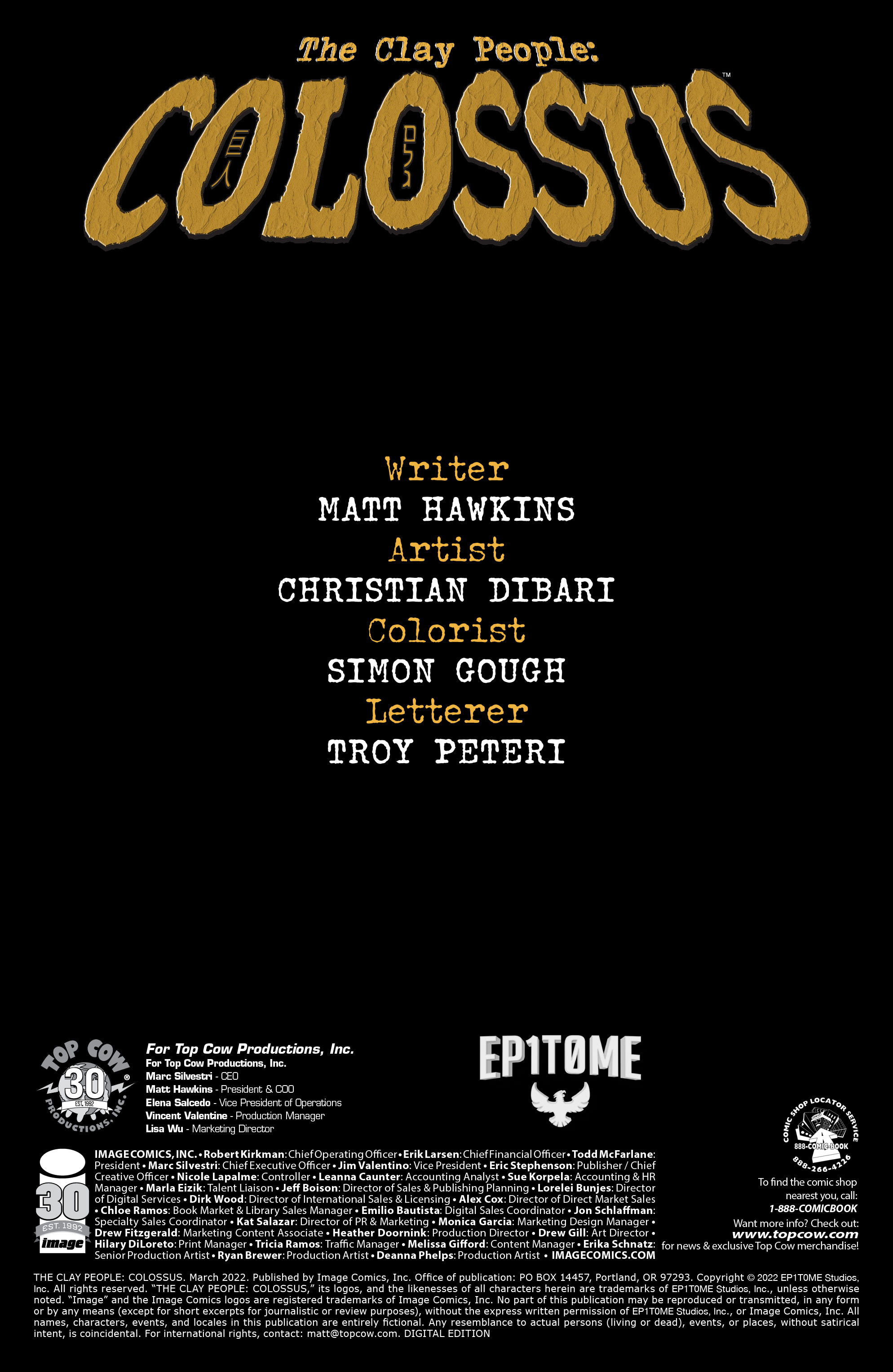 The Clay People: Colossus (2022-): Chapter 1 - Page 2