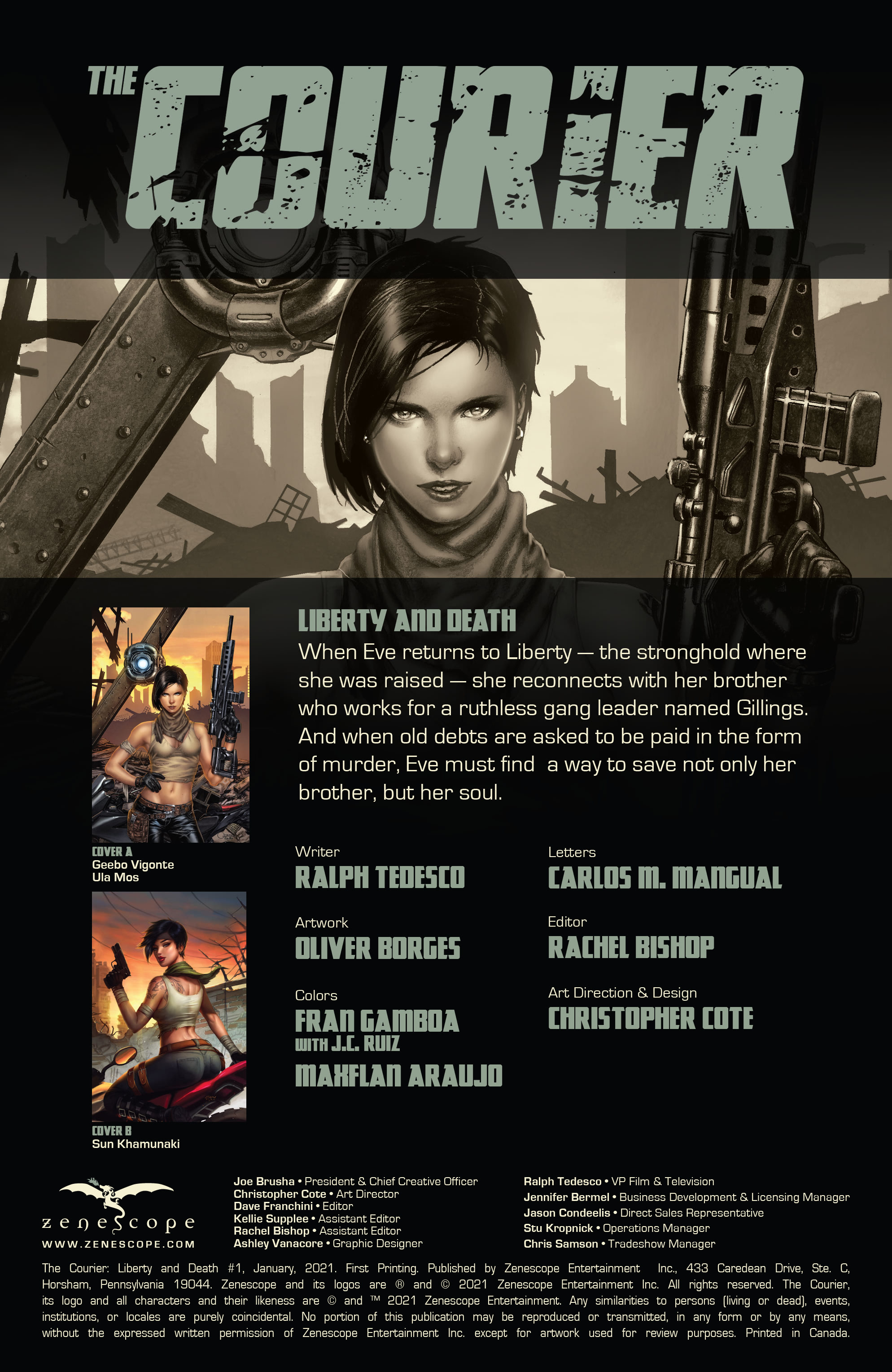 The Courier: Liberty & Death (2021-): Chapter 1 - Page 2