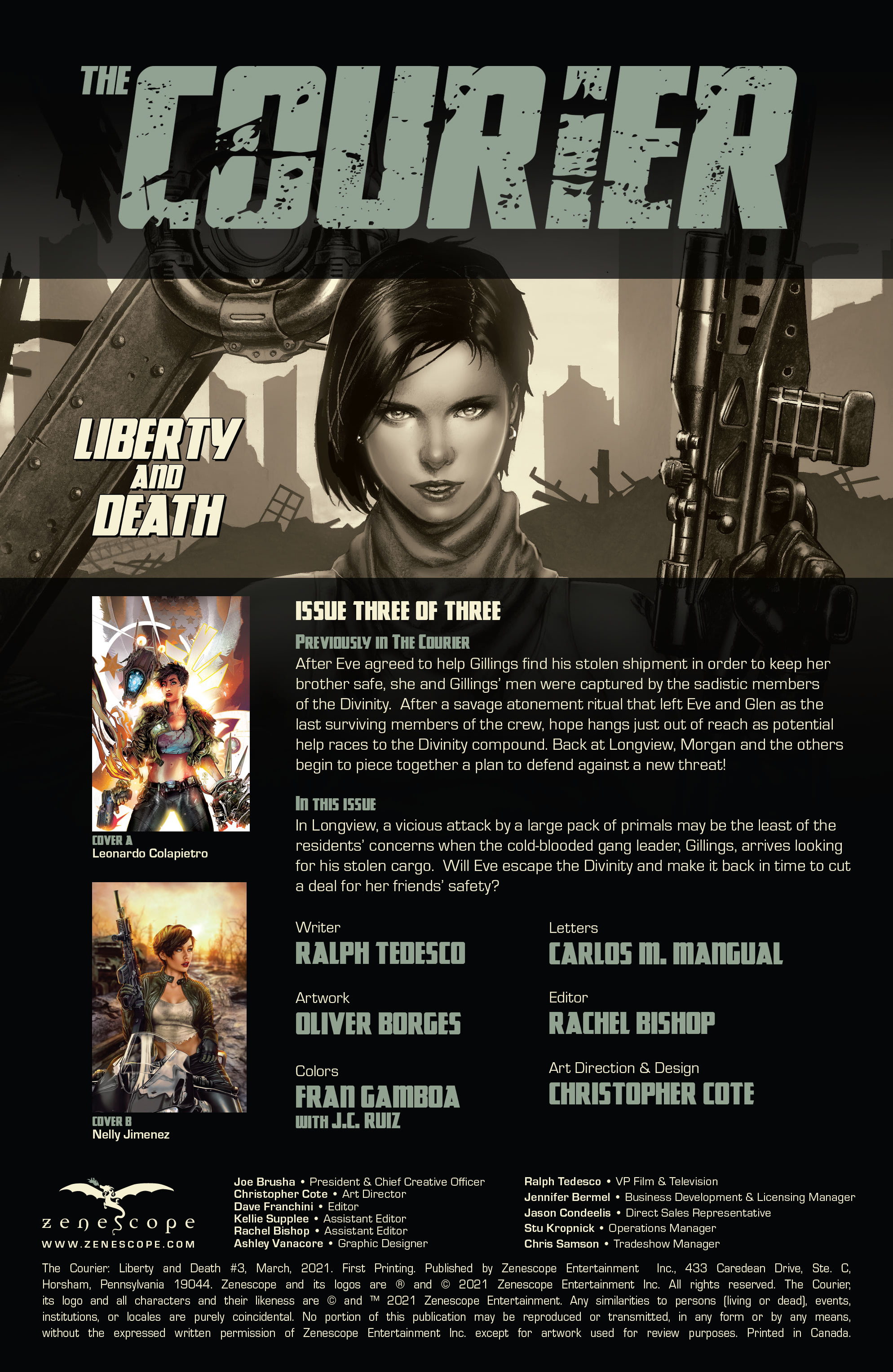 The Courier: Liberty & Death (2021-): Chapter 3 - Page 2