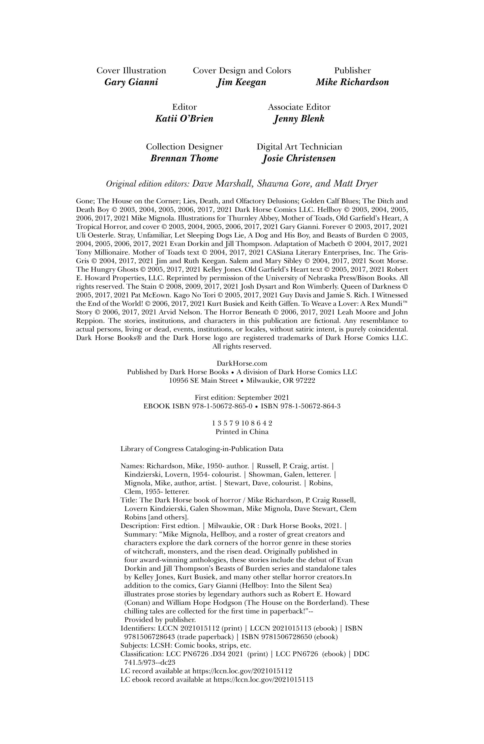 The Dark Horse Book of Horror (2021): Chapter 1 - Page 6