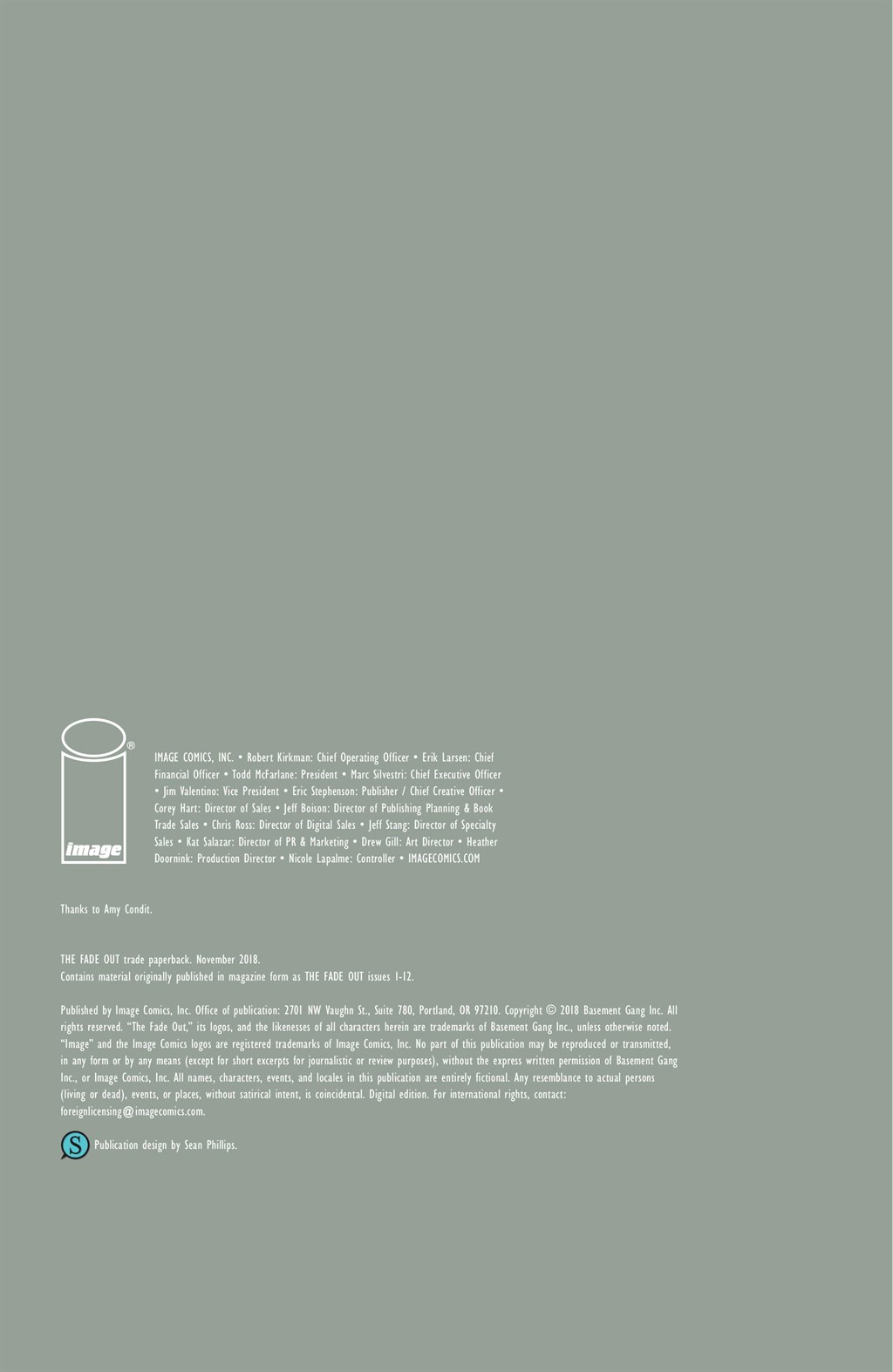 The Fade Out (2018): Chapter TP - Page 3