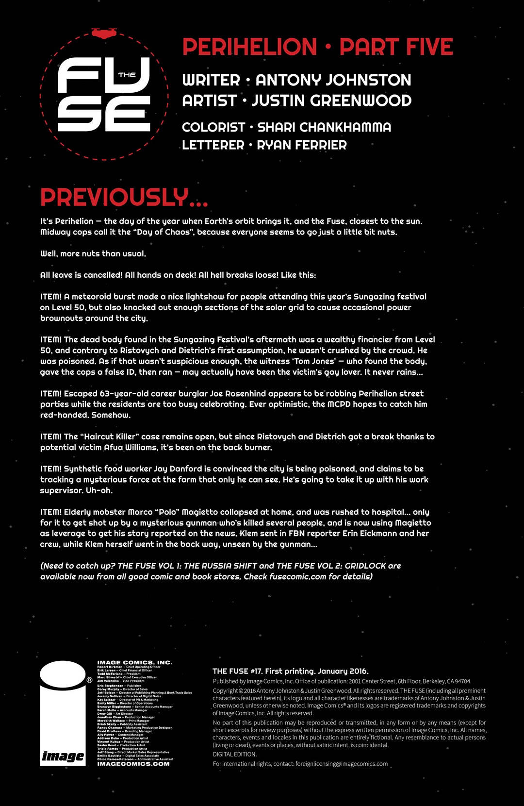 The Fuse (2014-): Chapter 17 - Page 2