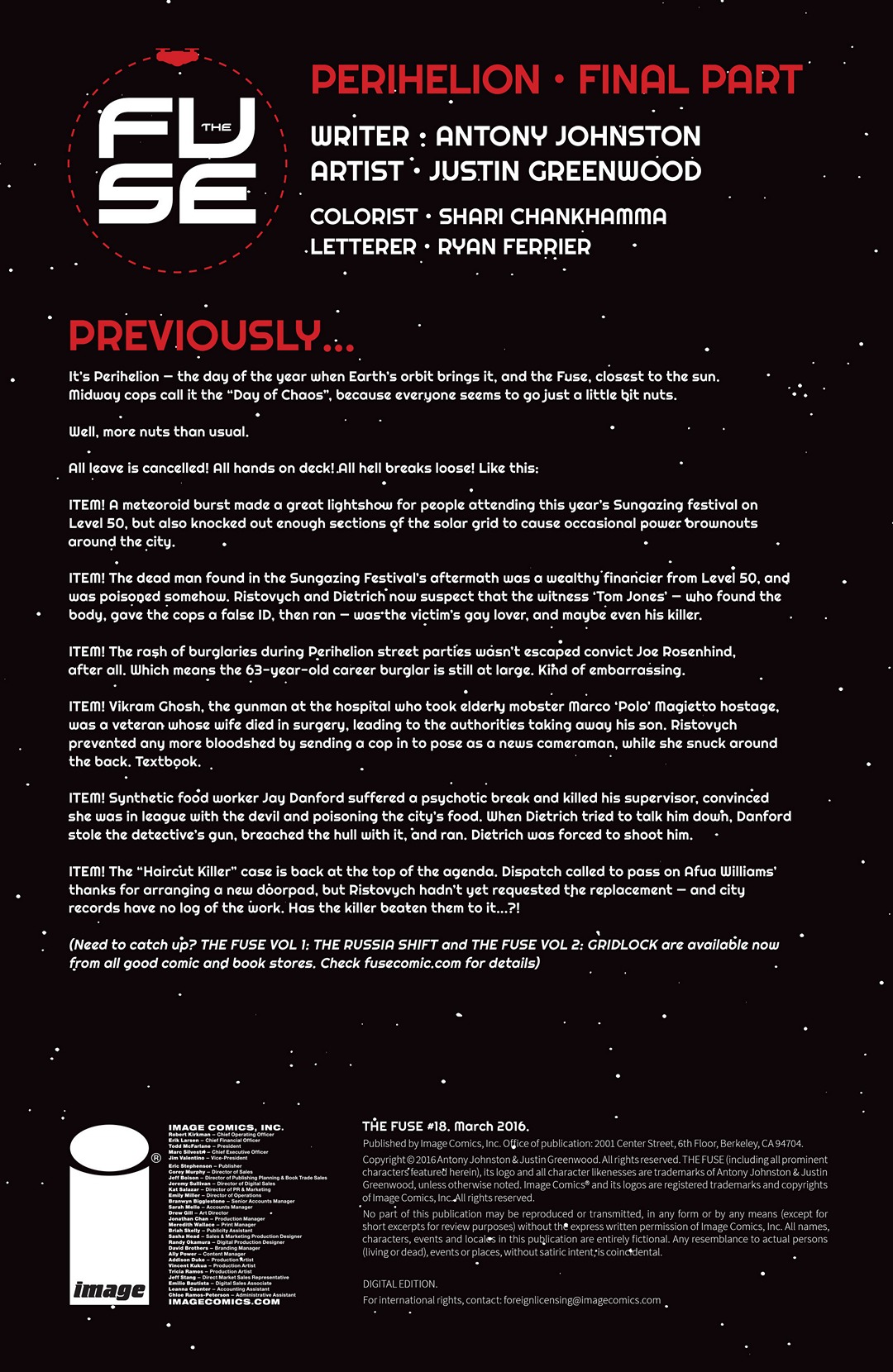 The Fuse (2014-): Chapter 18 - Page 2