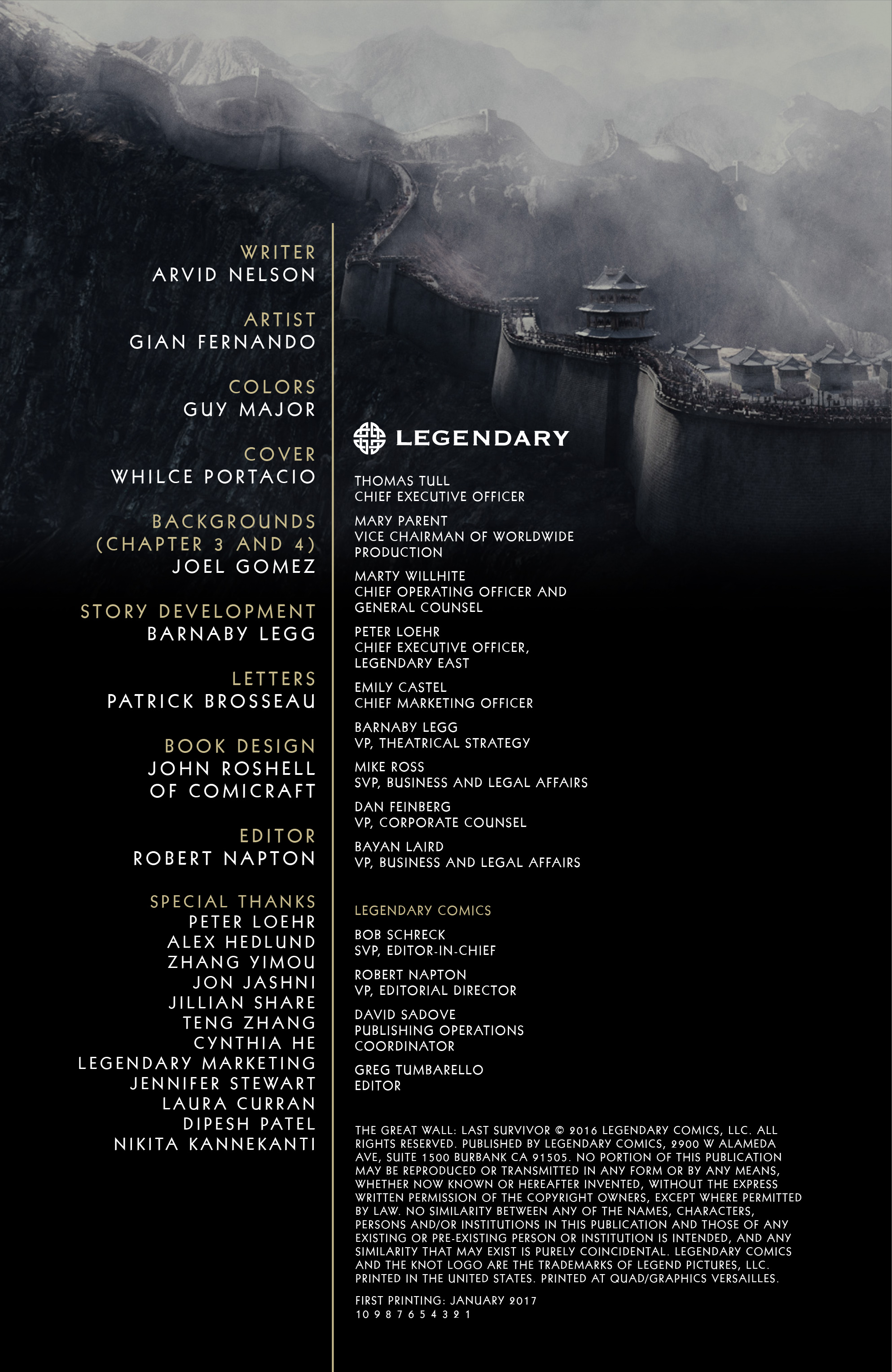 The Great Wall: Last Survivor (2017): Chapter 1 - Page 3