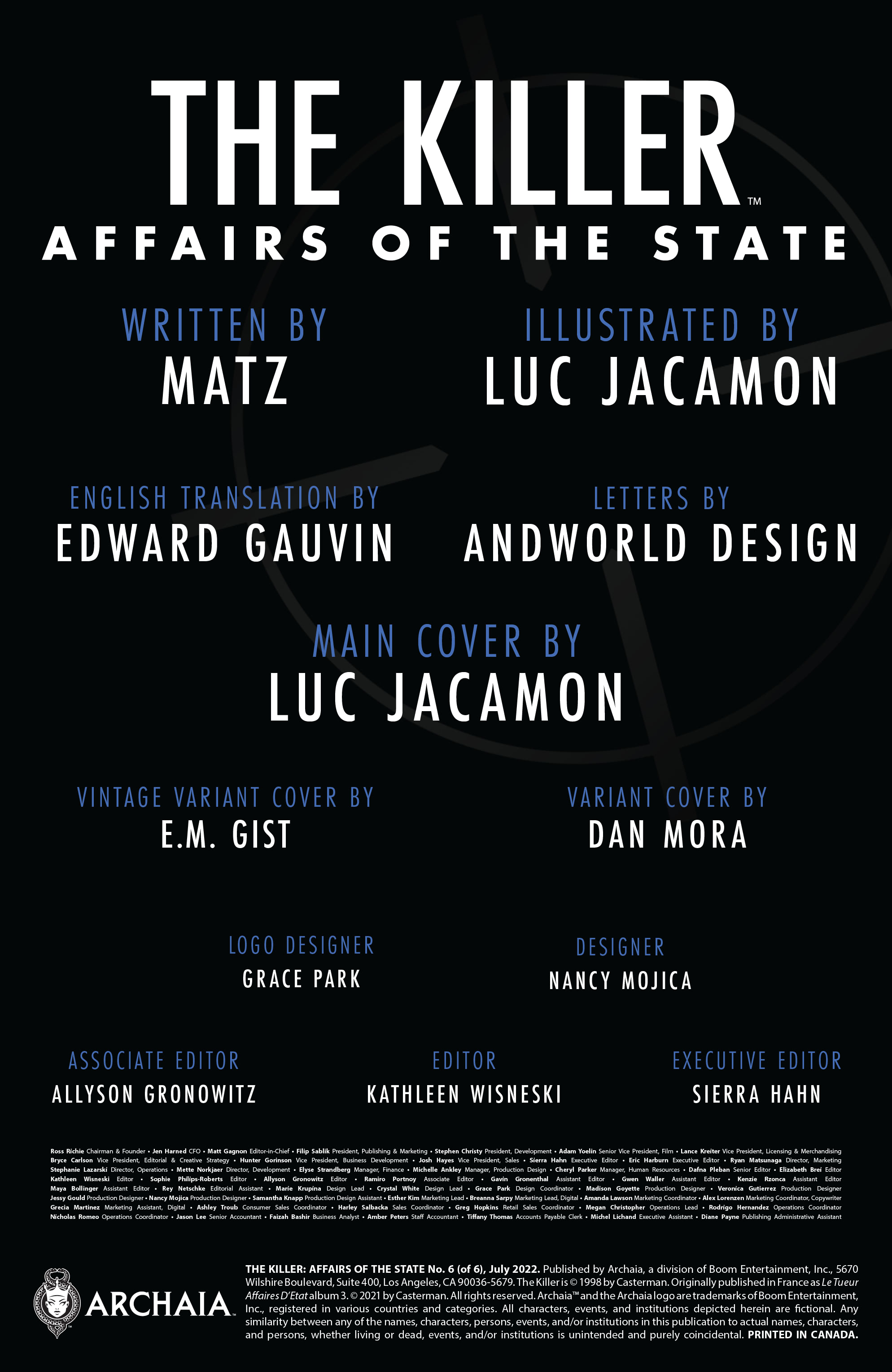 The Killer: Affairs of the State (2022-): Chapter 6 - Page 2