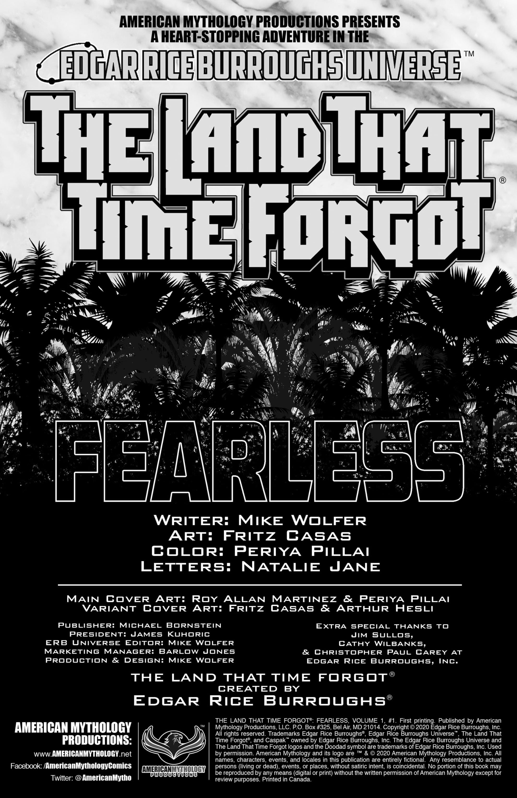 The Land That Time Forgot: Fearless (2020-): Chapter 1 - Page 2