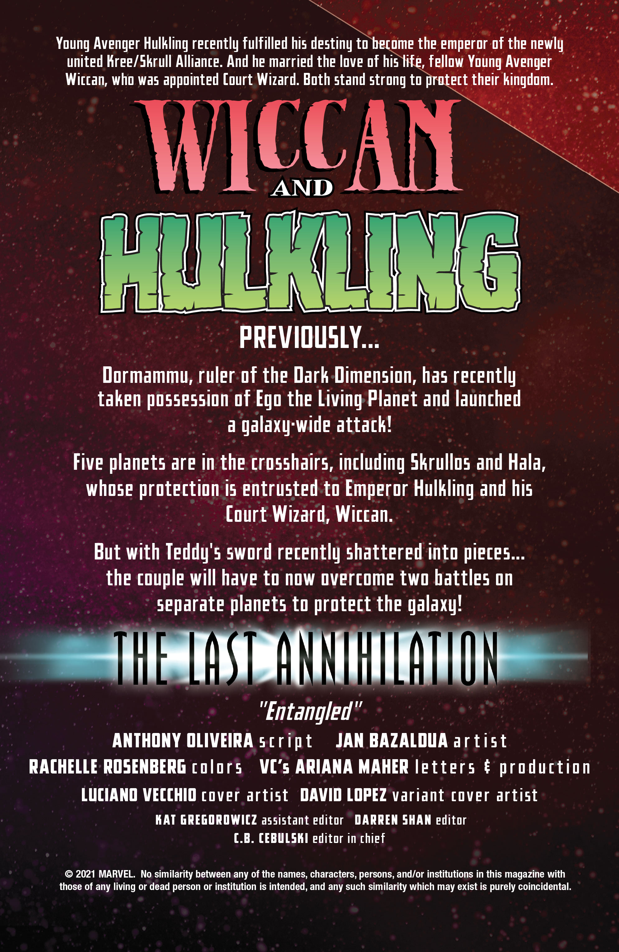 The Last Annihilation: Wiccan & Hulkling (2021-): Chapter 1 - Page 2