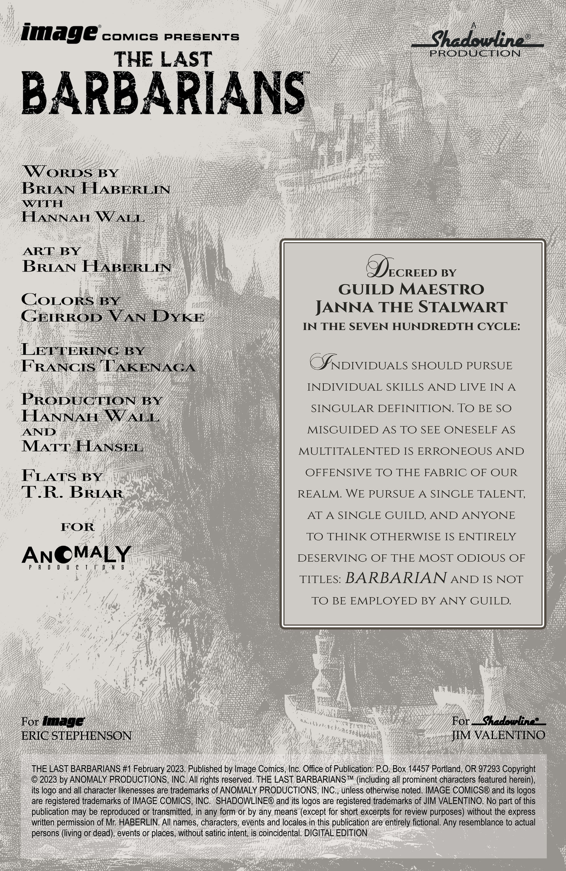 The Last Barbarians (2023-): Chapter 1 - Page 2