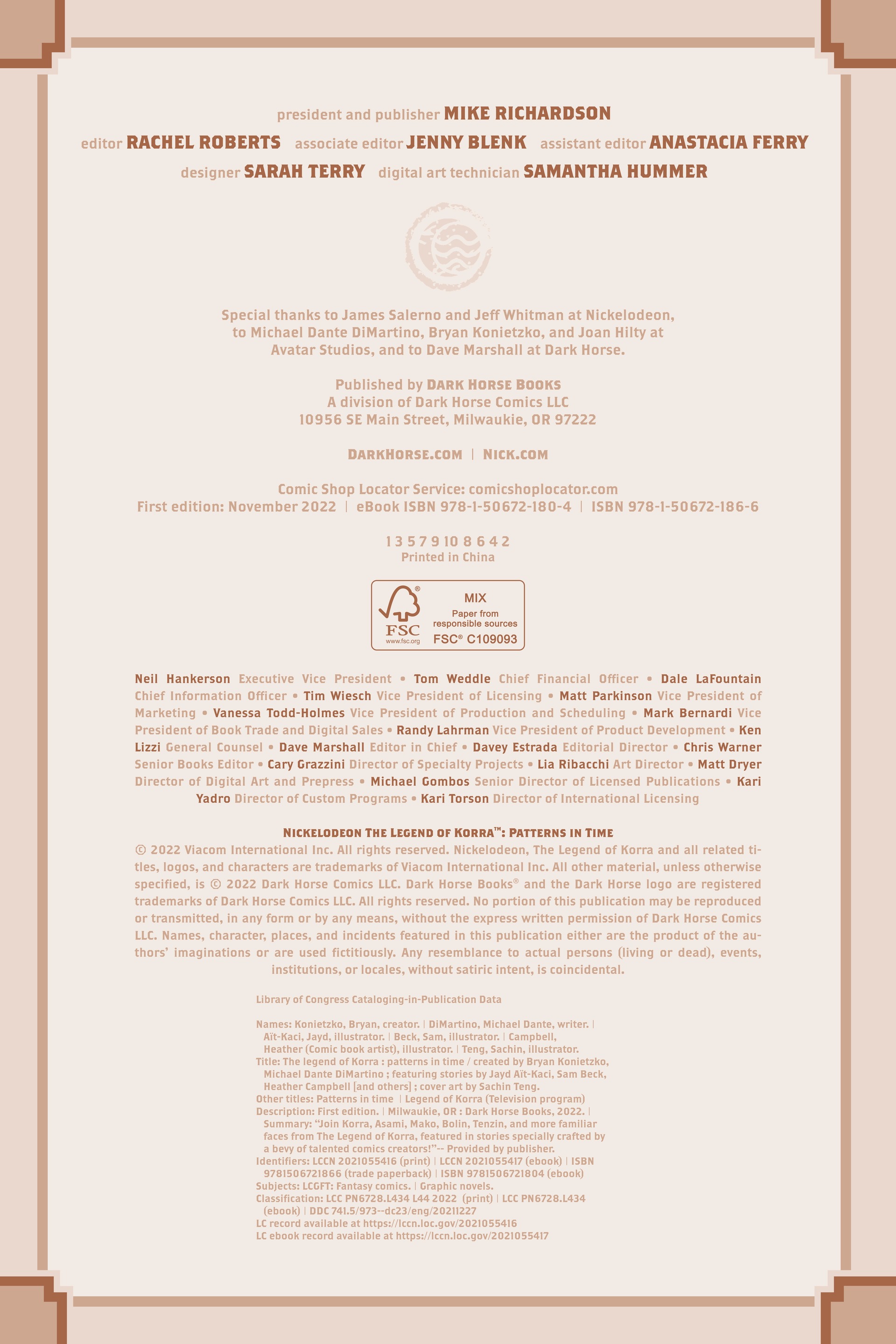 The Legend of Korra: Patterns in Time (2022): Chapter TP - Page 4