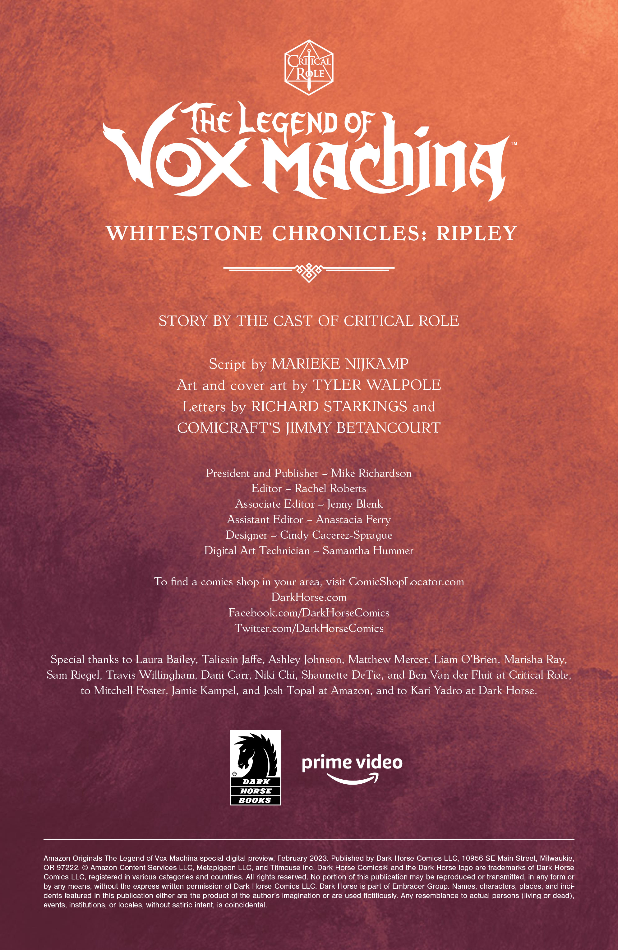 The Legend Of Vox Machina: Whitestone Chronicles -- Ripley (2023-): Chapter Preview - Page 2