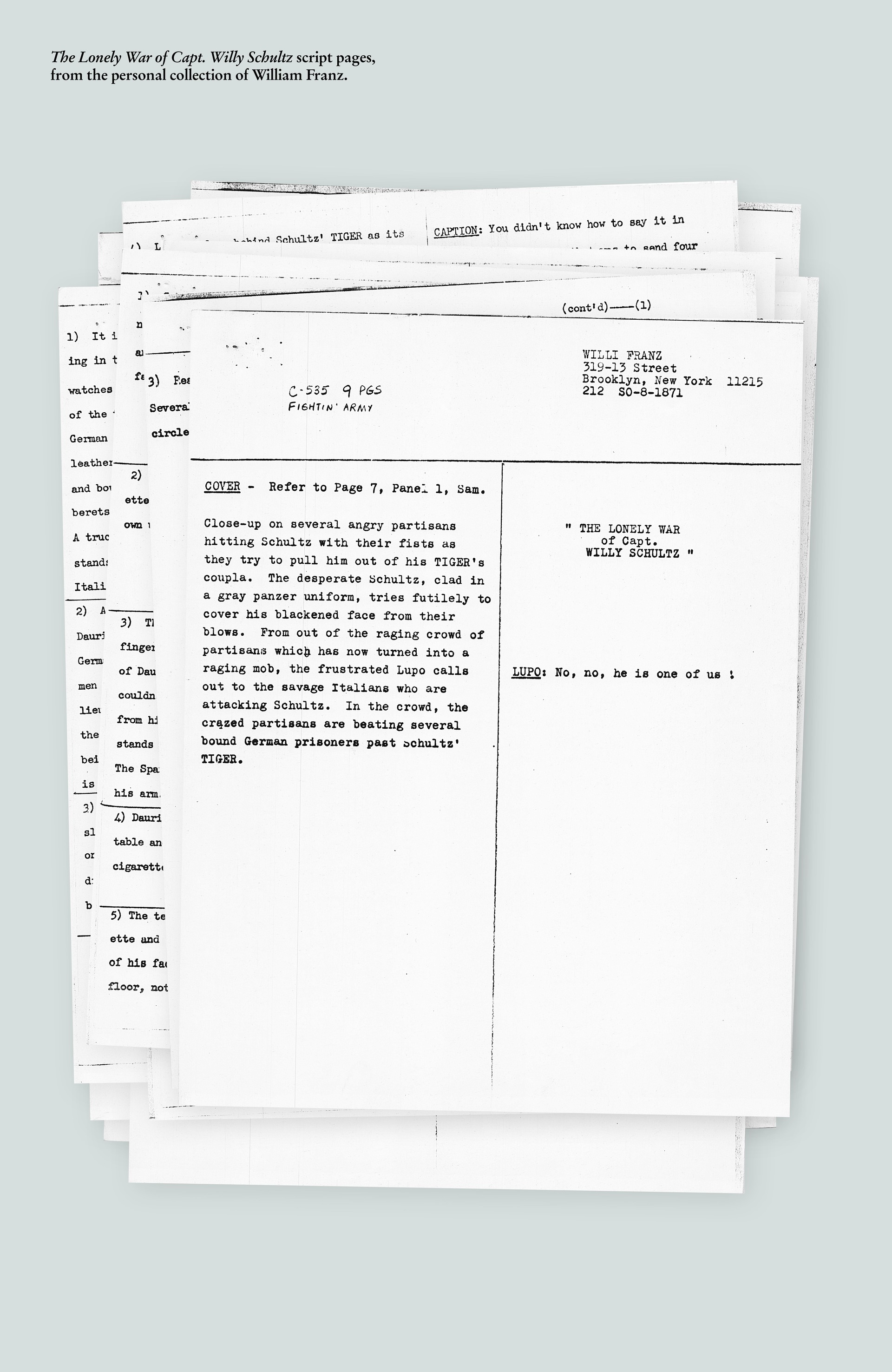 The Lonely War of Capt. Willy Schultz (2023): Chapter HC - Page 10