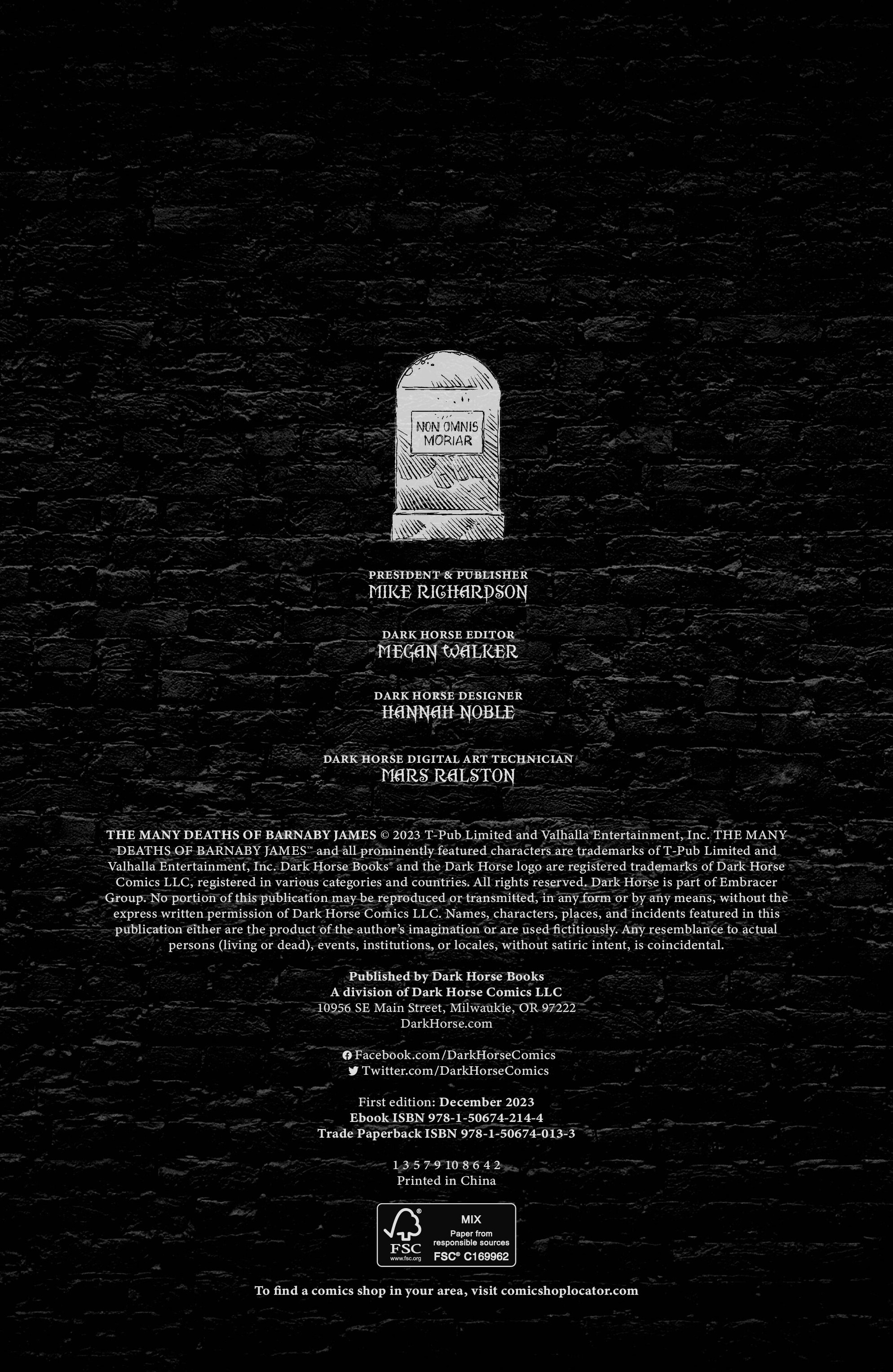 The Many Deaths of Barnaby James (2023): Chapter TP - Page 5