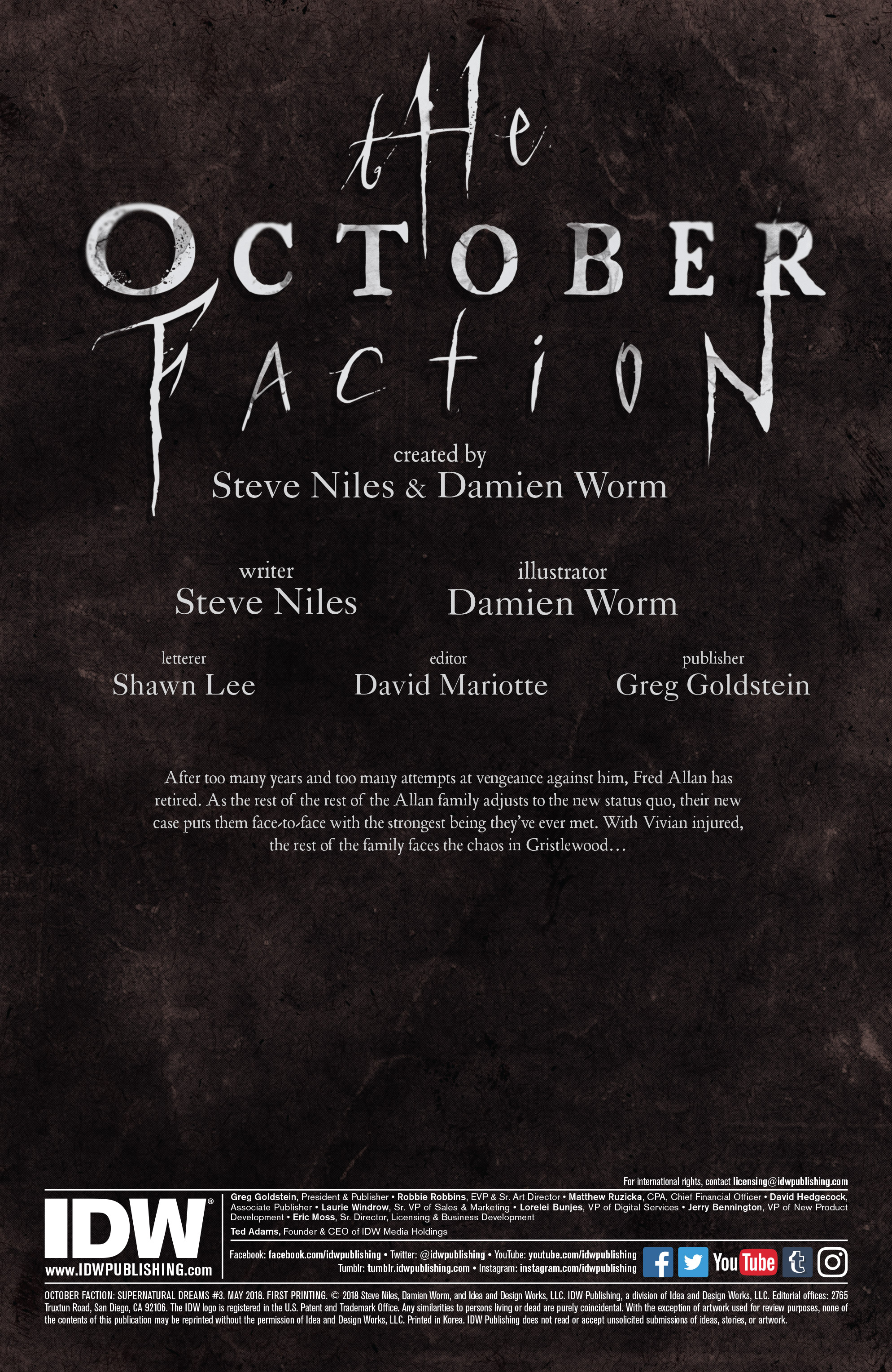 The October Faction: Supernatural Dreams (2018): Chapter 3 - Page 2
