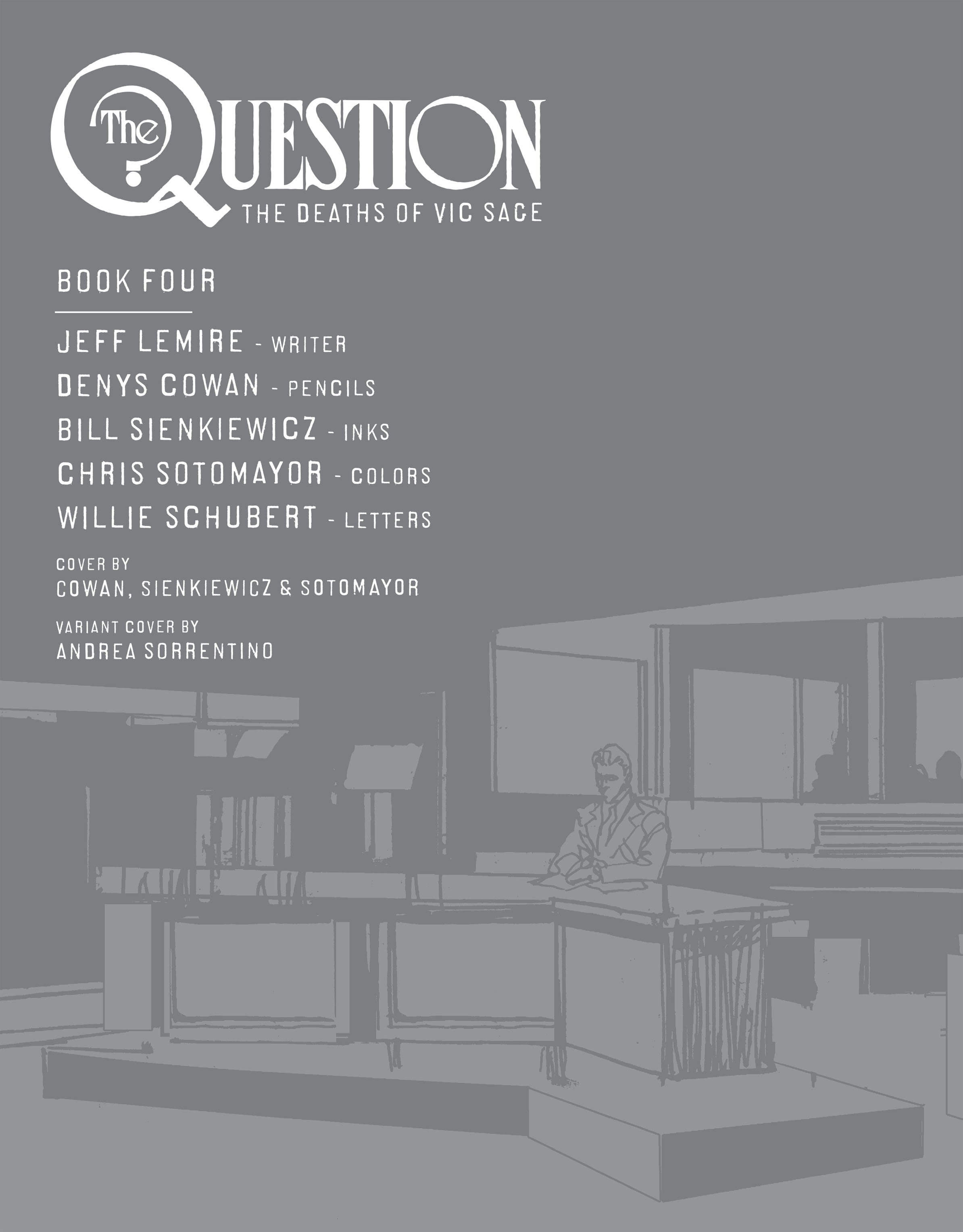 The Question: The Deaths of Vic Sage (2019-): Chapter 4 - Page 2