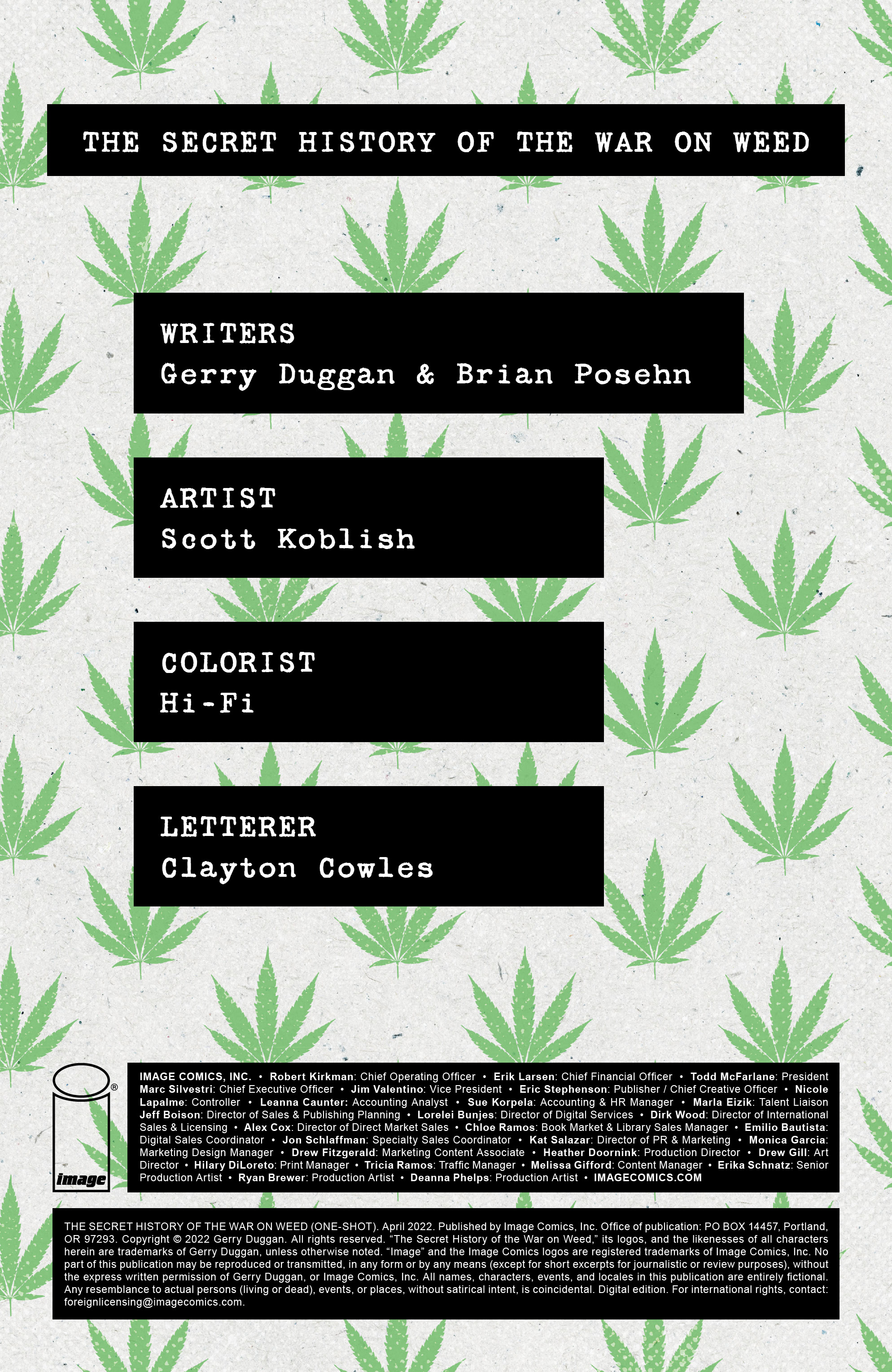 The Secret History of the War on Weed (2022-): Chapter 1 - Page 2
