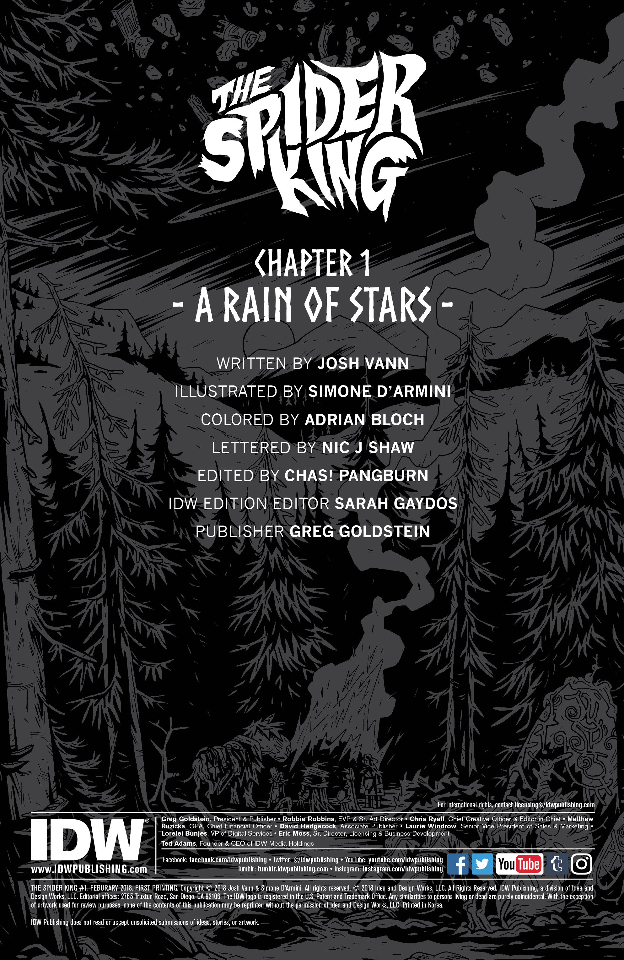 The Spider King (2018): Chapter 1 - Page 2