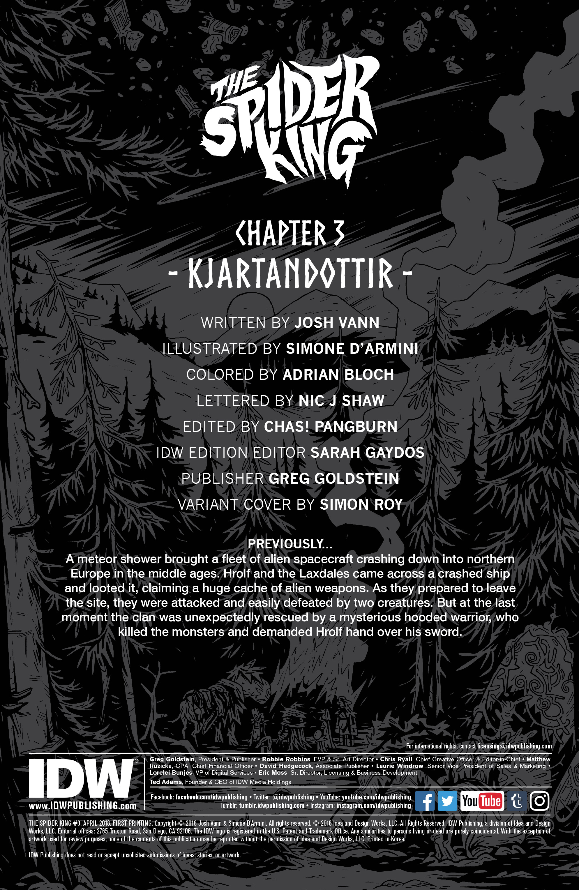 The Spider King (2018): Chapter 3 - Page 2