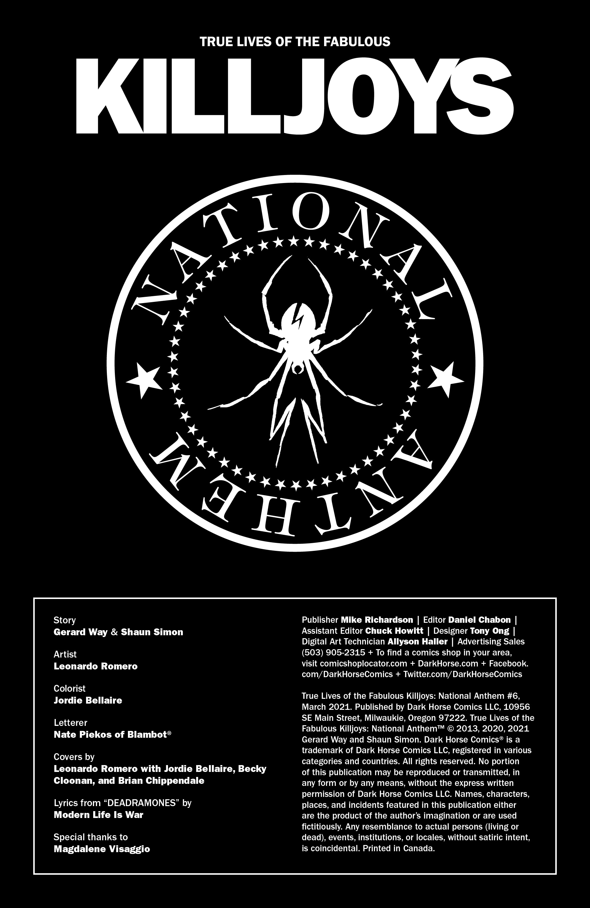The True Lives of the Fabulous Killjoys: National Anthem (2020): Chapter 6 - Page 2