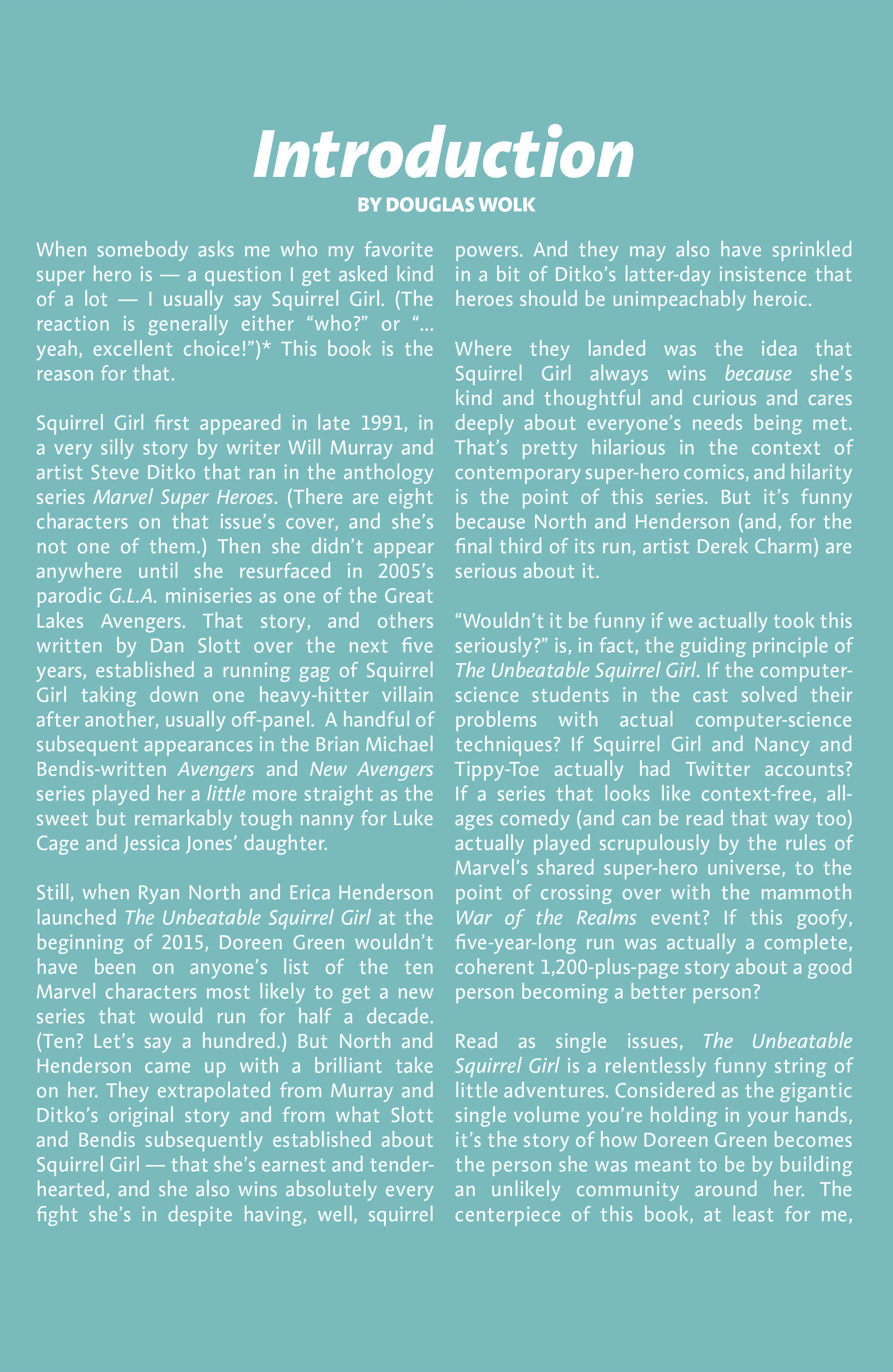 The Unbeatable Squirrel Girl Omnibus (2023): Chapter HC - Page 5