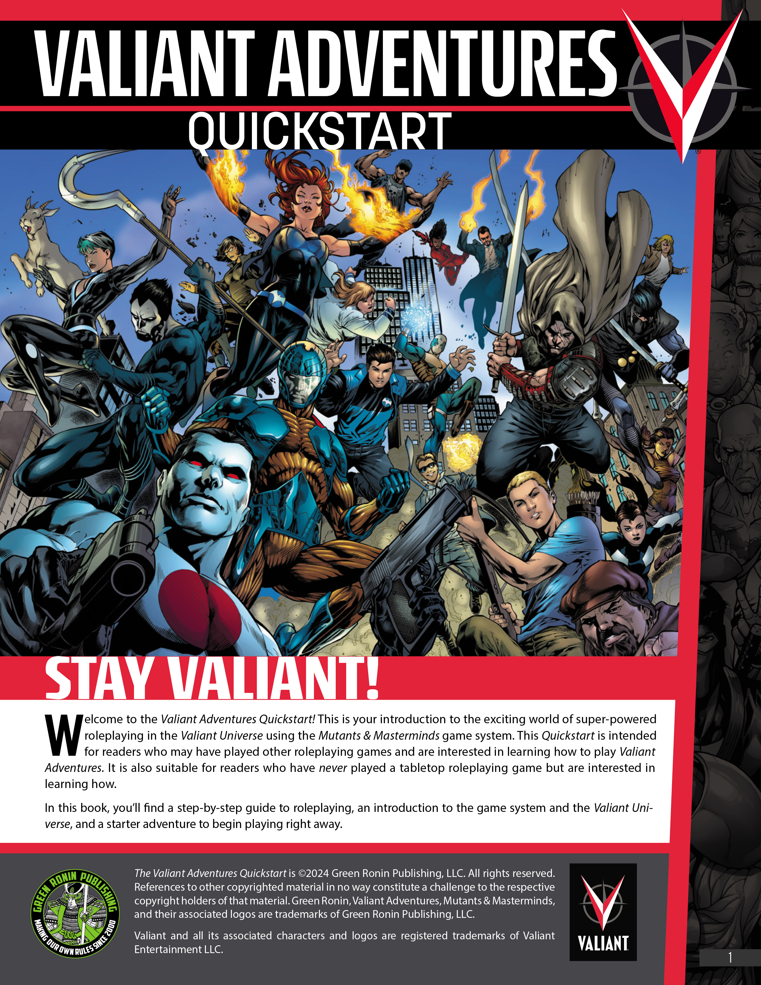 The Valiant Adventures RPG Quickstart (2024): Chapter 1 - Page 2