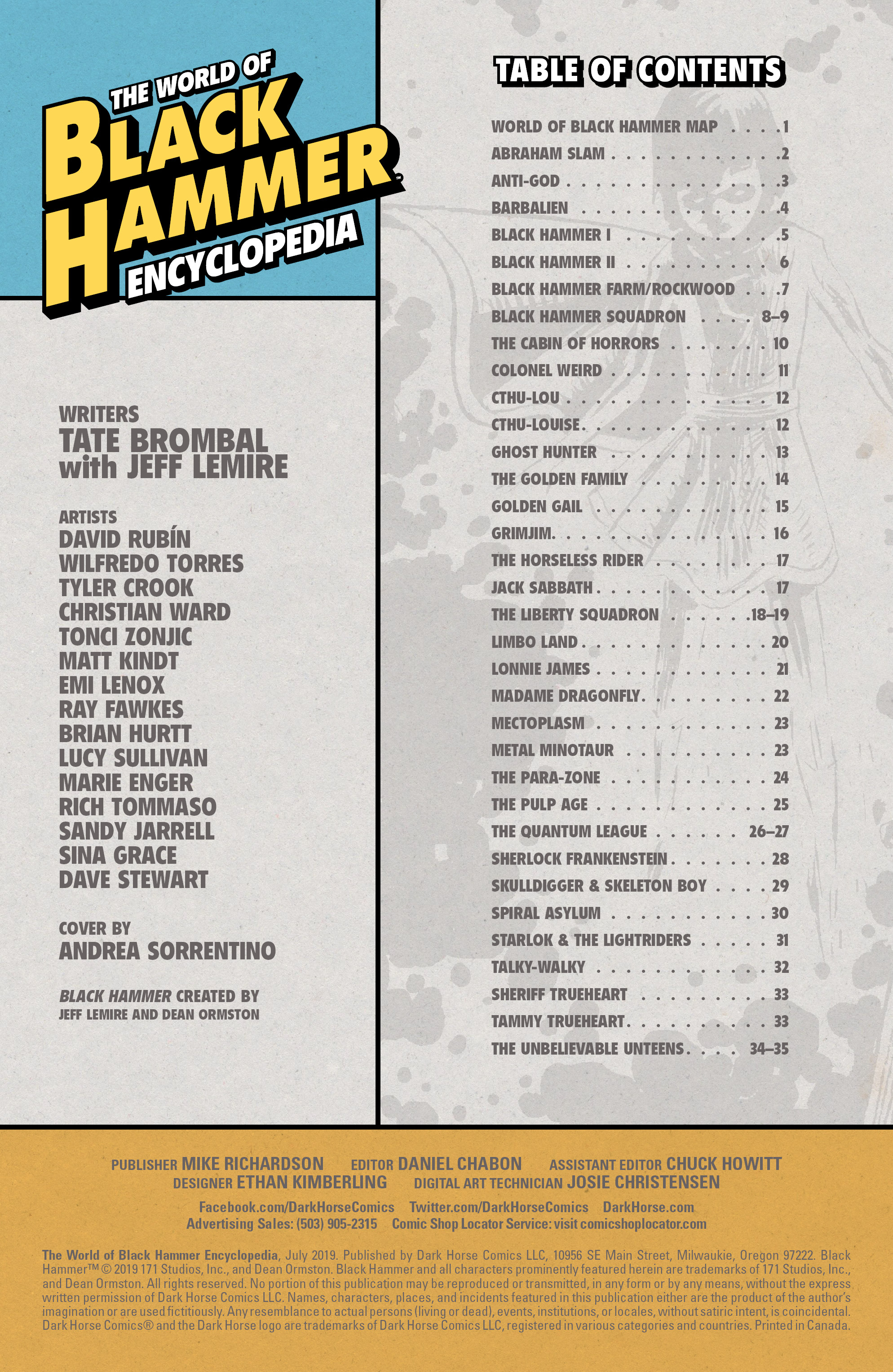 The World of Black Hammer Encyclopedia (2019): Chapter 1 - Page 2