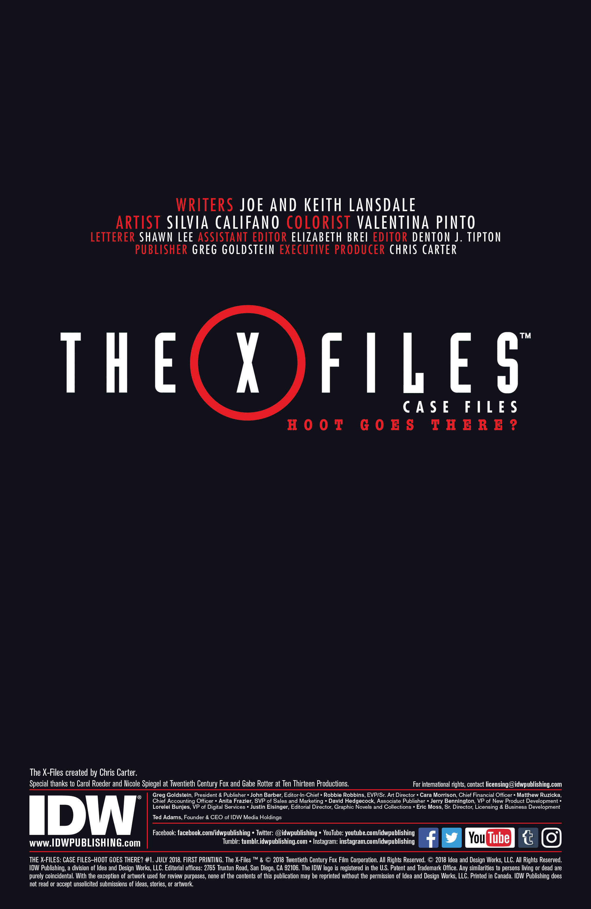 The X-Files: Case Files—Hoot Goes There? (2018-): Chapter 1 - Page 2