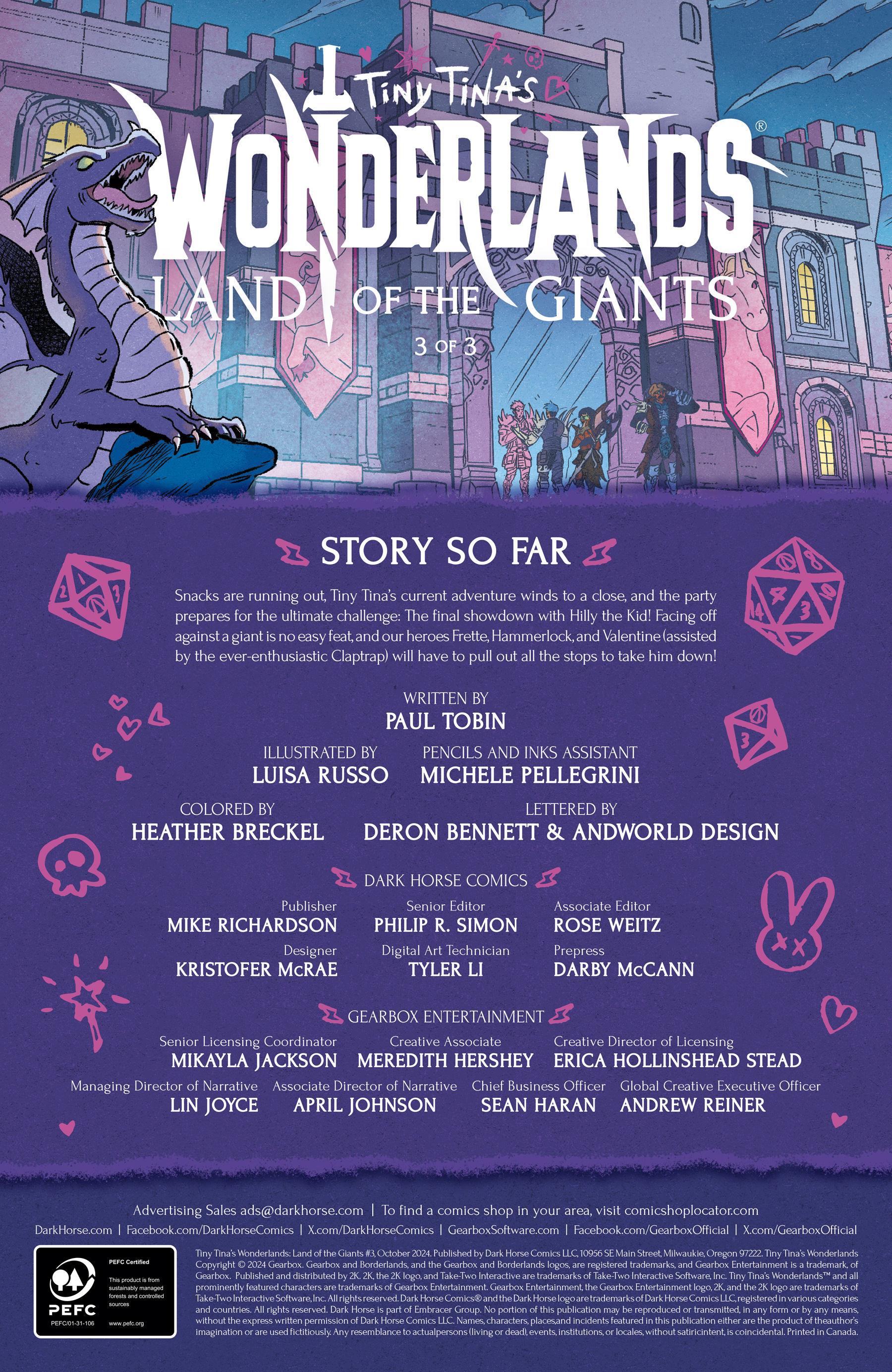 Tiny Tina's Wonderlands: Land of the Giants (2024-): Chapter 3 - Page 2