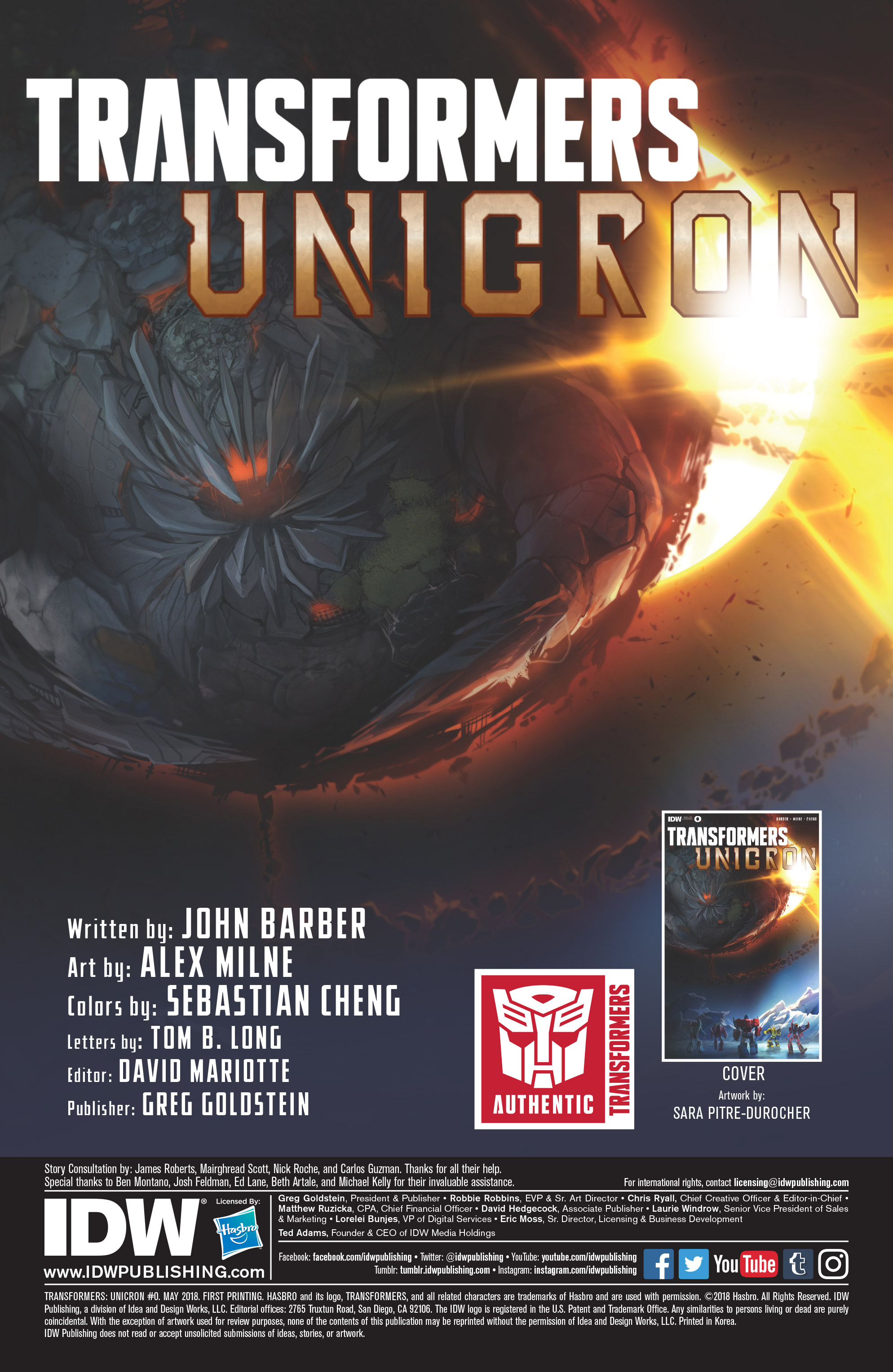 Transformers: Unicron (2018-): Chapter 0 - Page 2