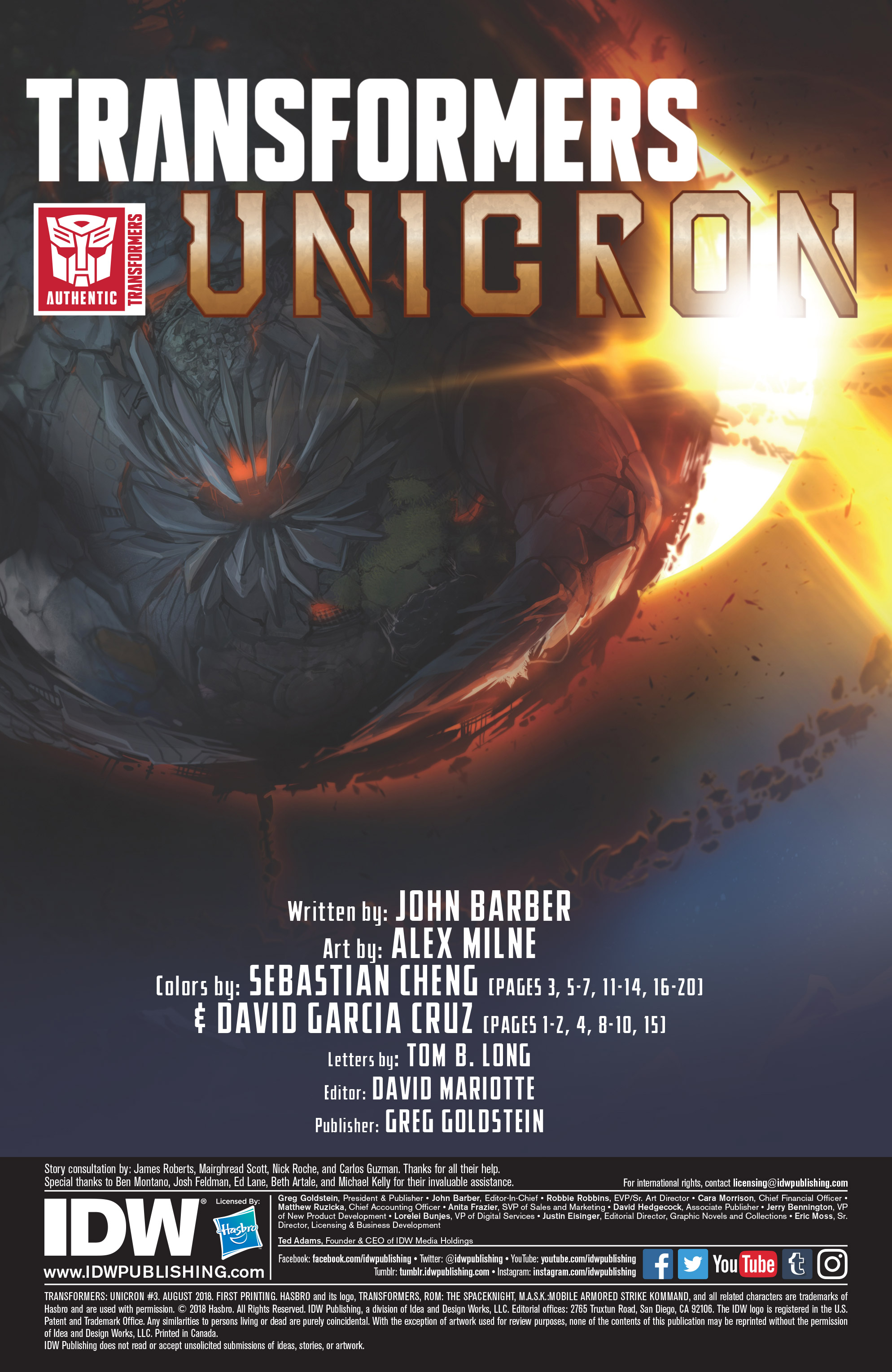 Transformers: Unicron (2018-): Chapter 3 - Page 2