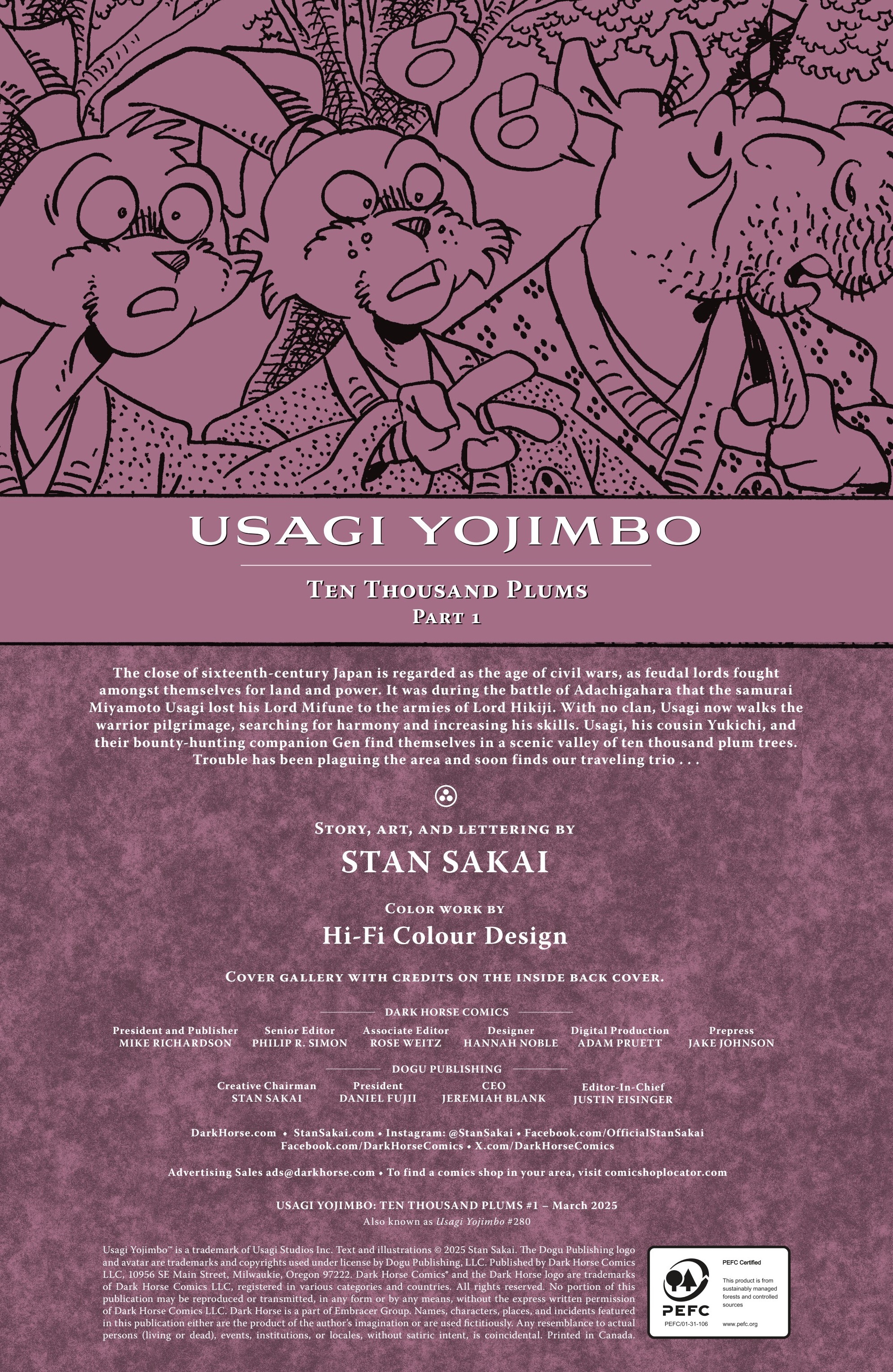 Usagi Yojimbo: Ten Thousand Plums (2025-): Chapter 1 - Page 2