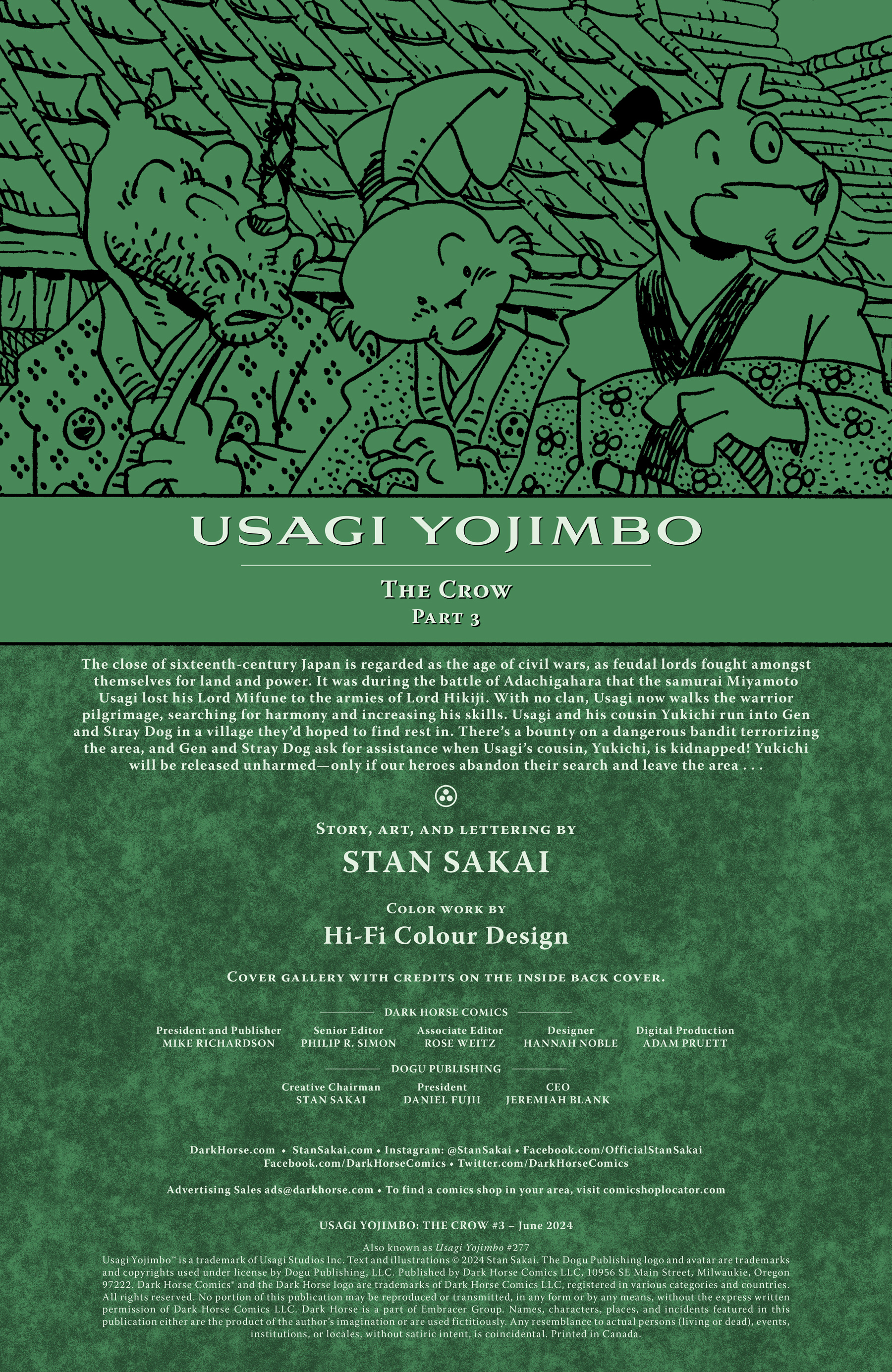 Usagi Yojimbo: The Crow (2024-): Chapter 3 - Page 2