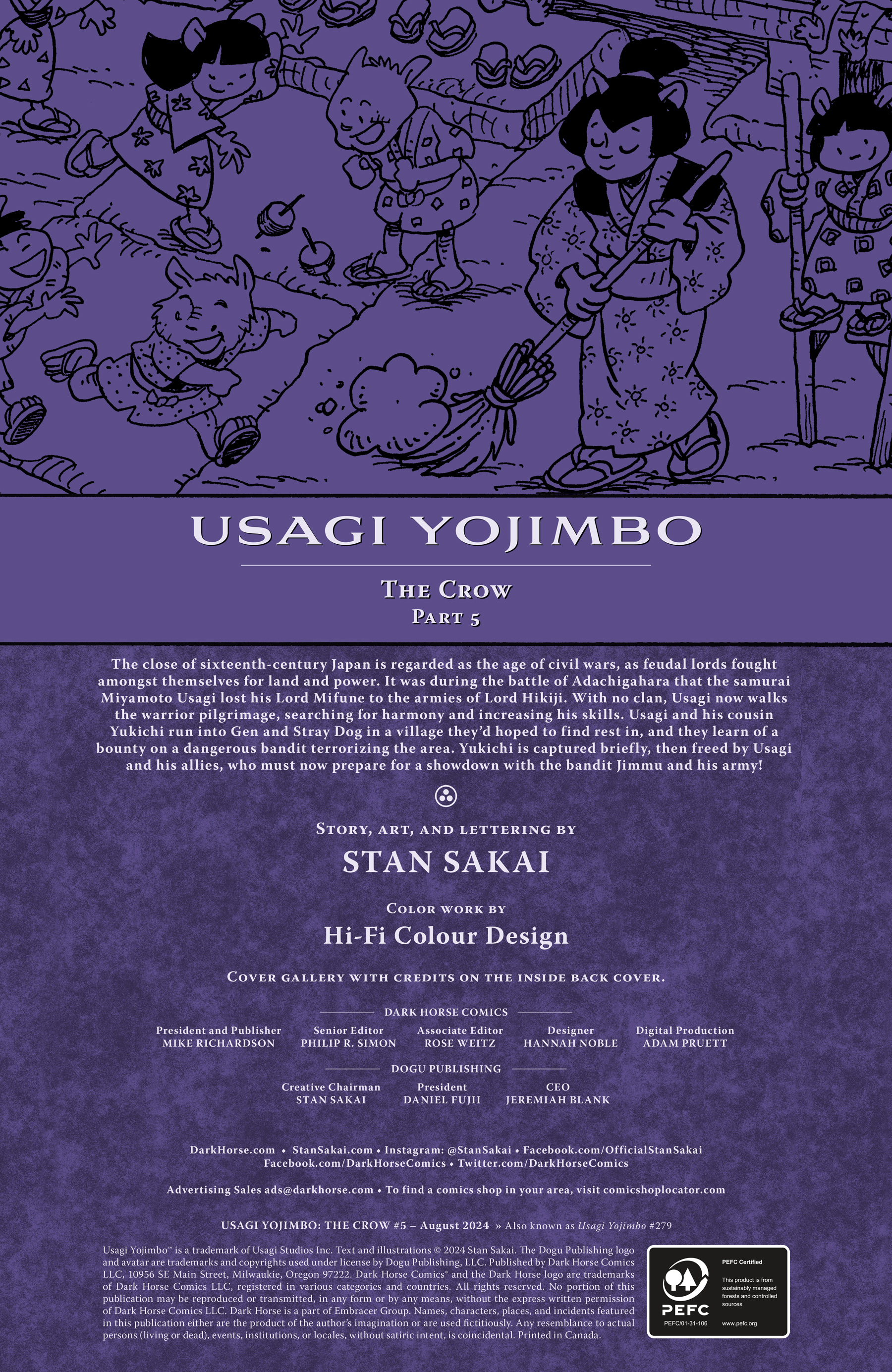 Usagi Yojimbo: The Crow (2024-): Chapter 5 - Page 2