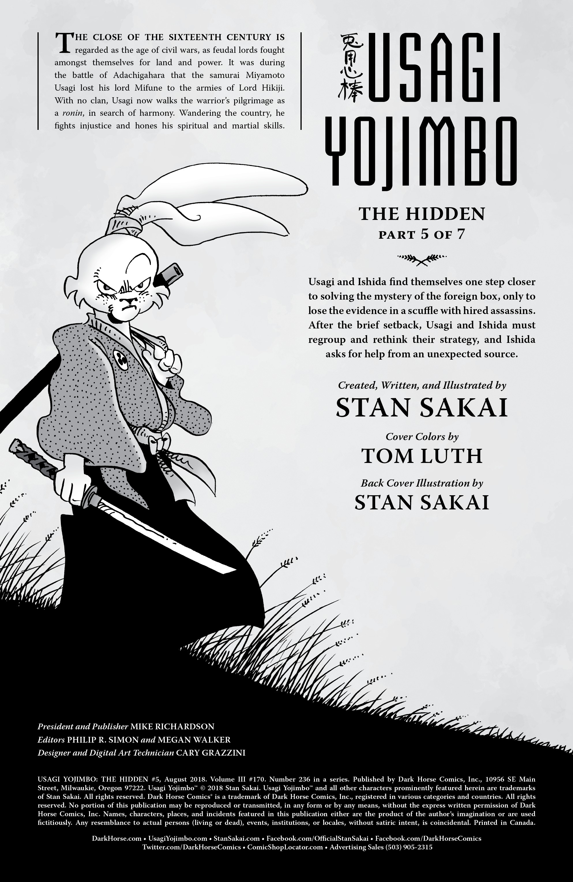 Usagi Yojimbo: The Hidden (2018-): Chapter 5 - Page 2