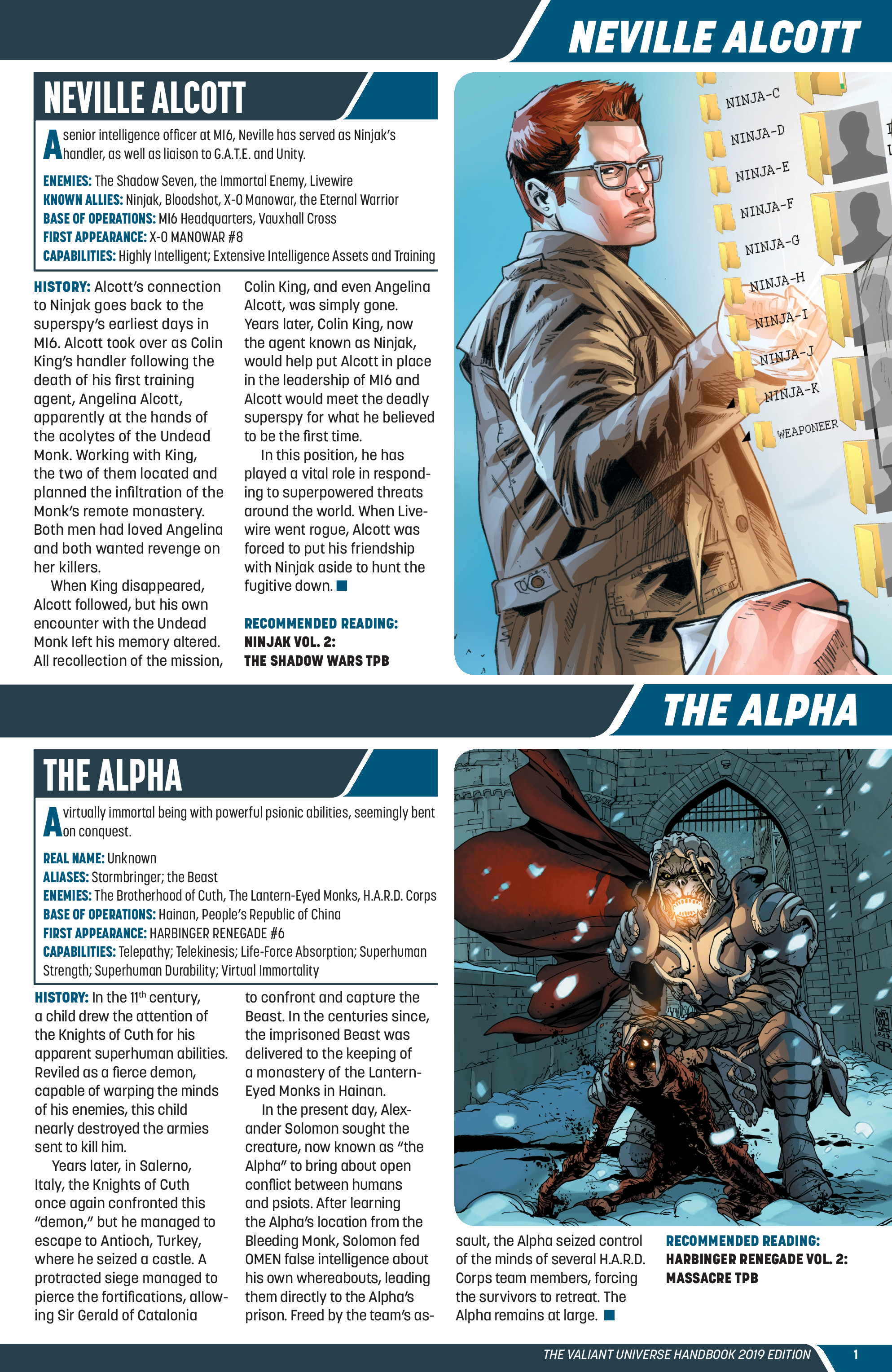 Valiant Universe Handbook 2019 Edition: Chapter 1 - Page 3