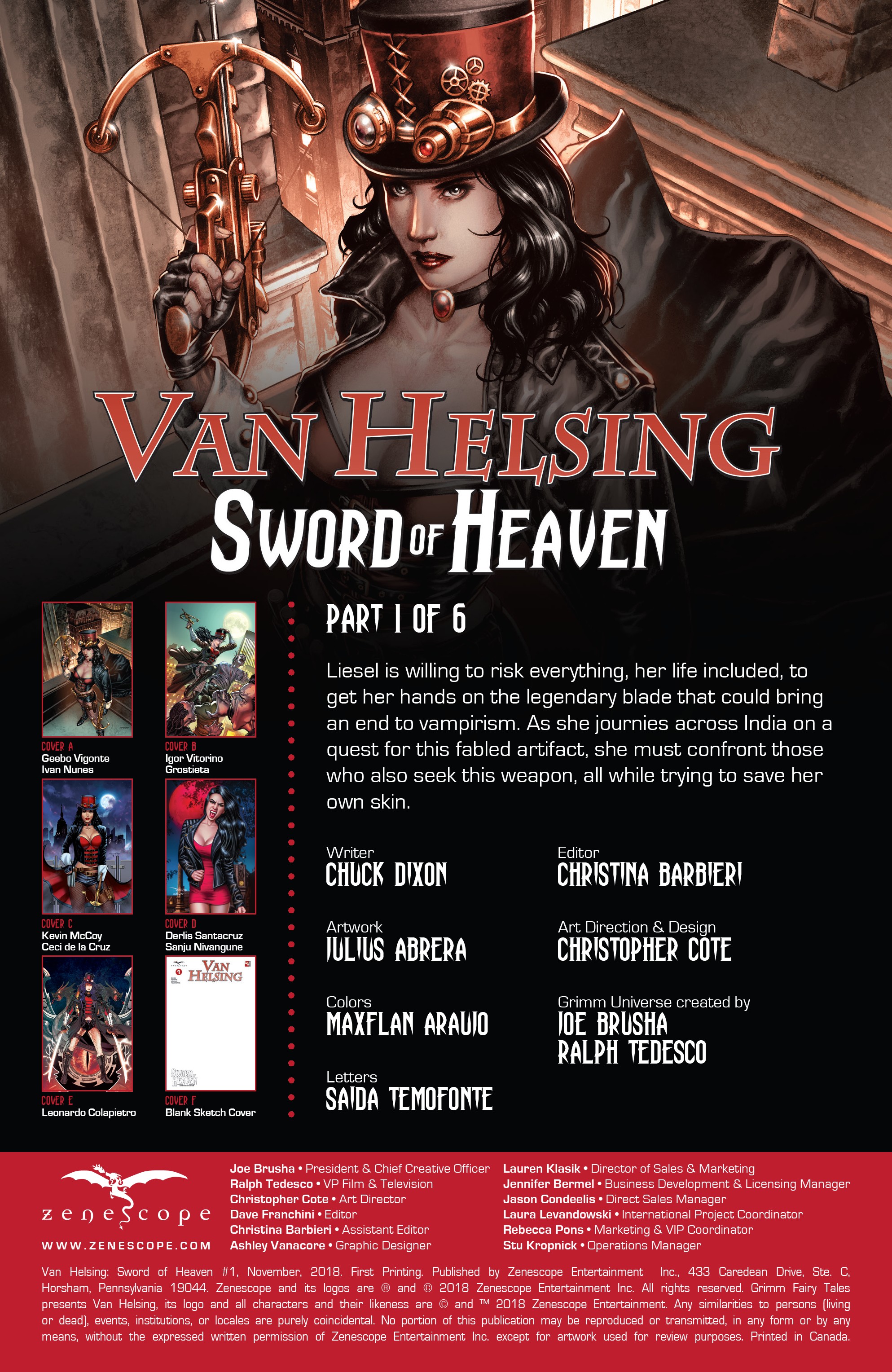 Van Helsing: Sword of Heaven (2018-): Chapter 1 - Page 2