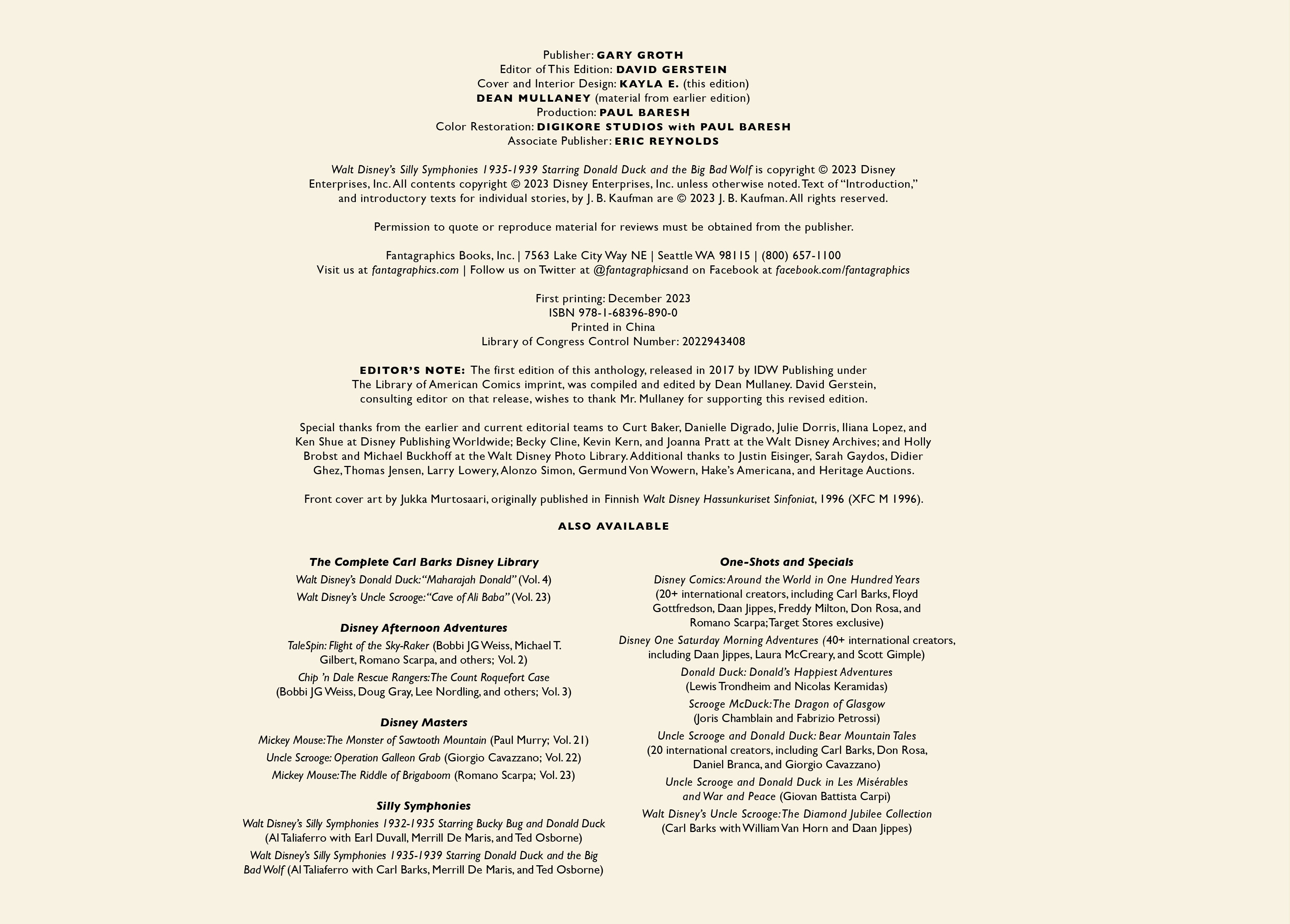 Walt Disney's Silly Symphonies 1935-1939: Starring Donald Duck and the Big Bad Wolf (2023): Chapter 1 - Page 3