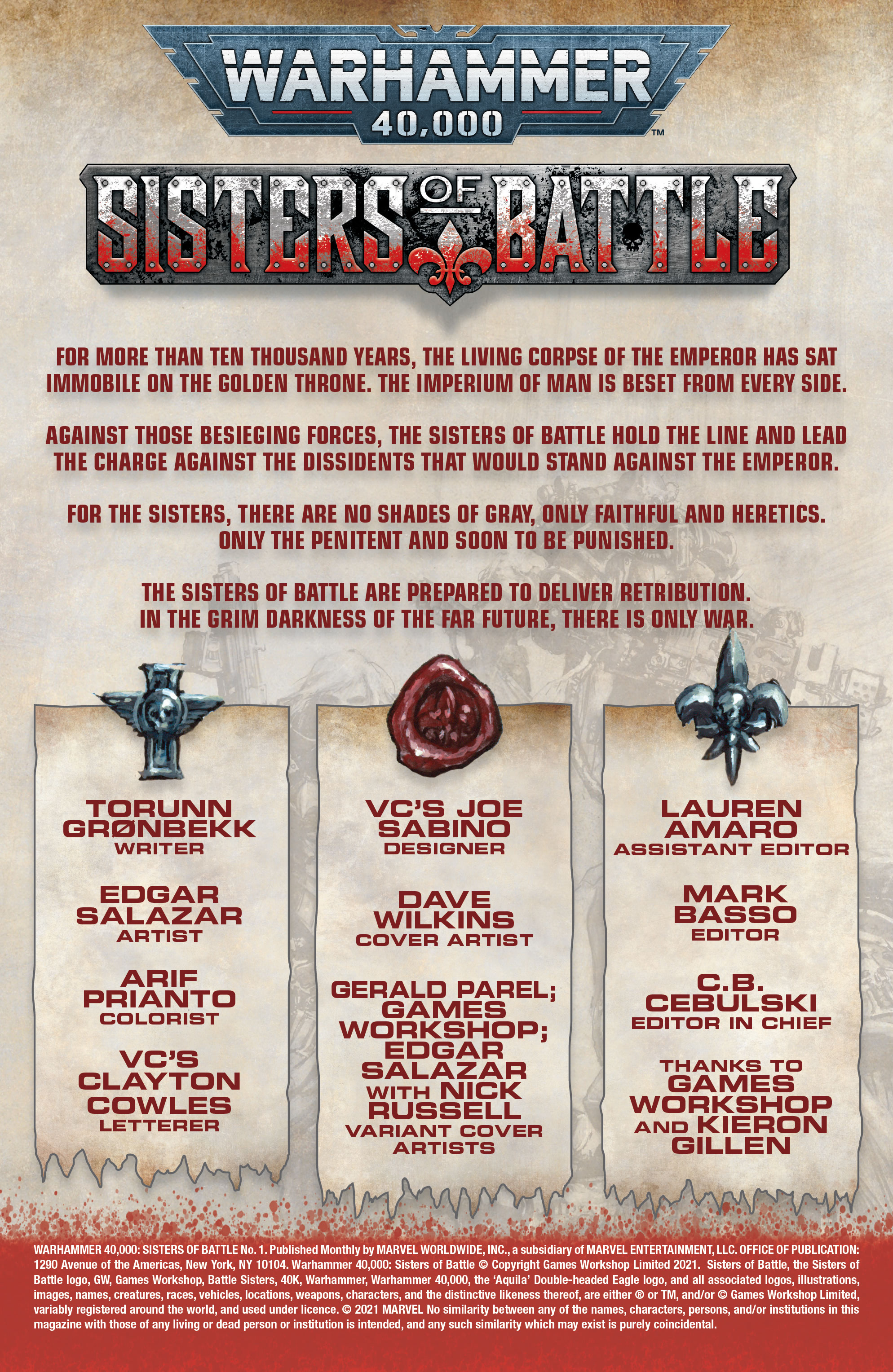 Warhammer 40,000: Sisters Of Battle (2021): Chapter 1 - Page 2