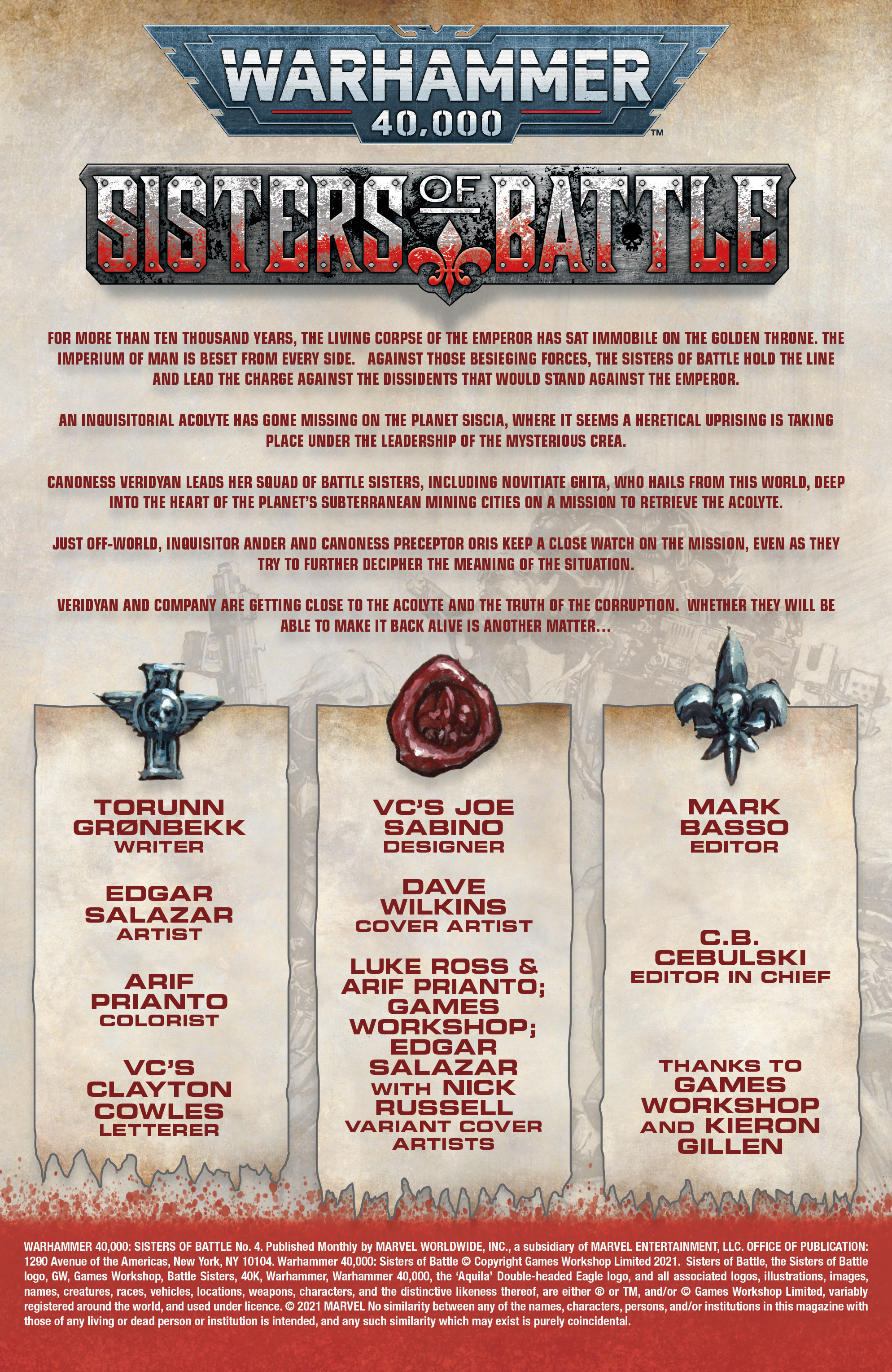 Warhammer 40,000: Sisters Of Battle (2021): Chapter 4 - Page 2