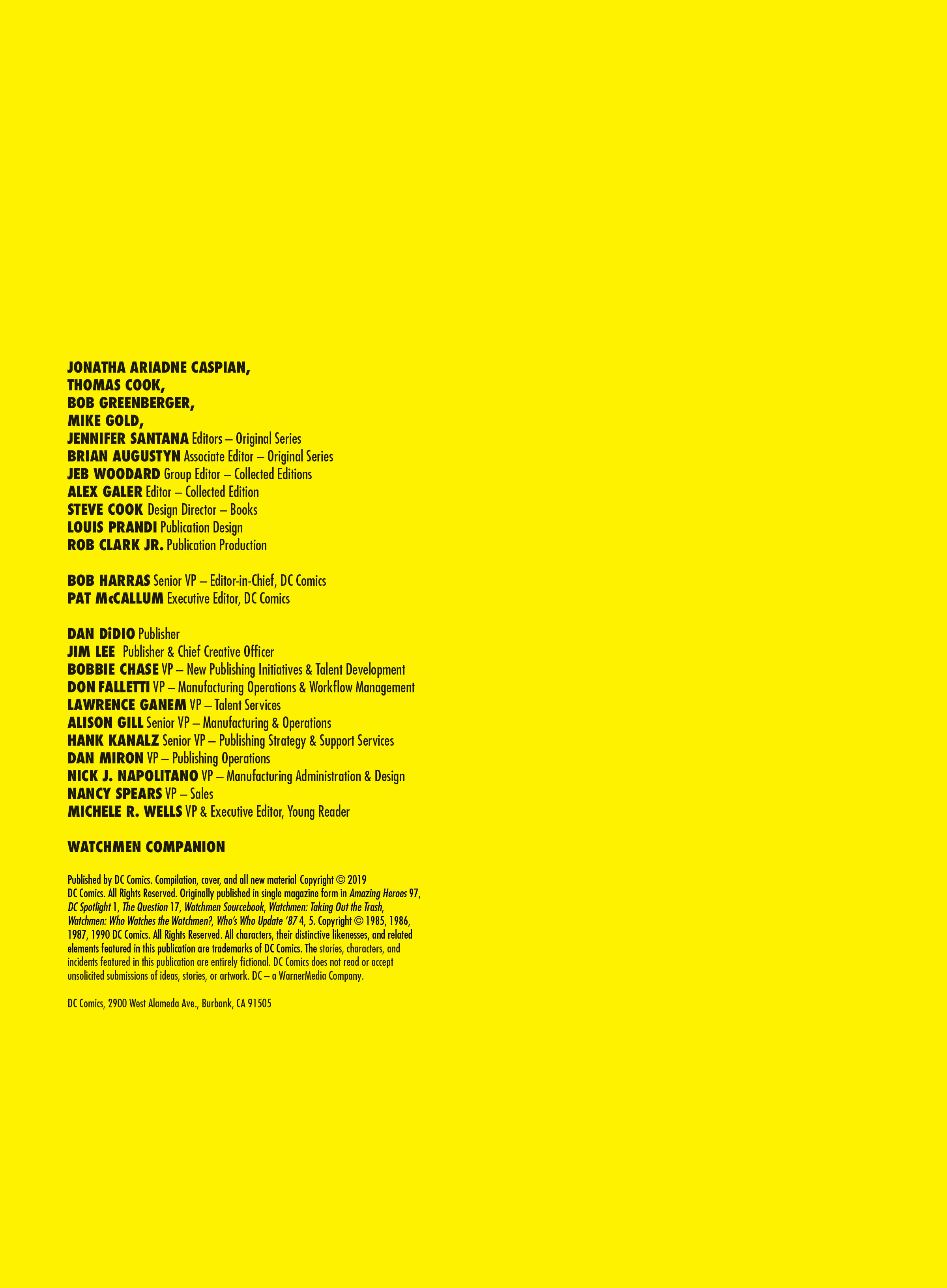 Watchmen Companion (2019): Chapter 1 - Page 3