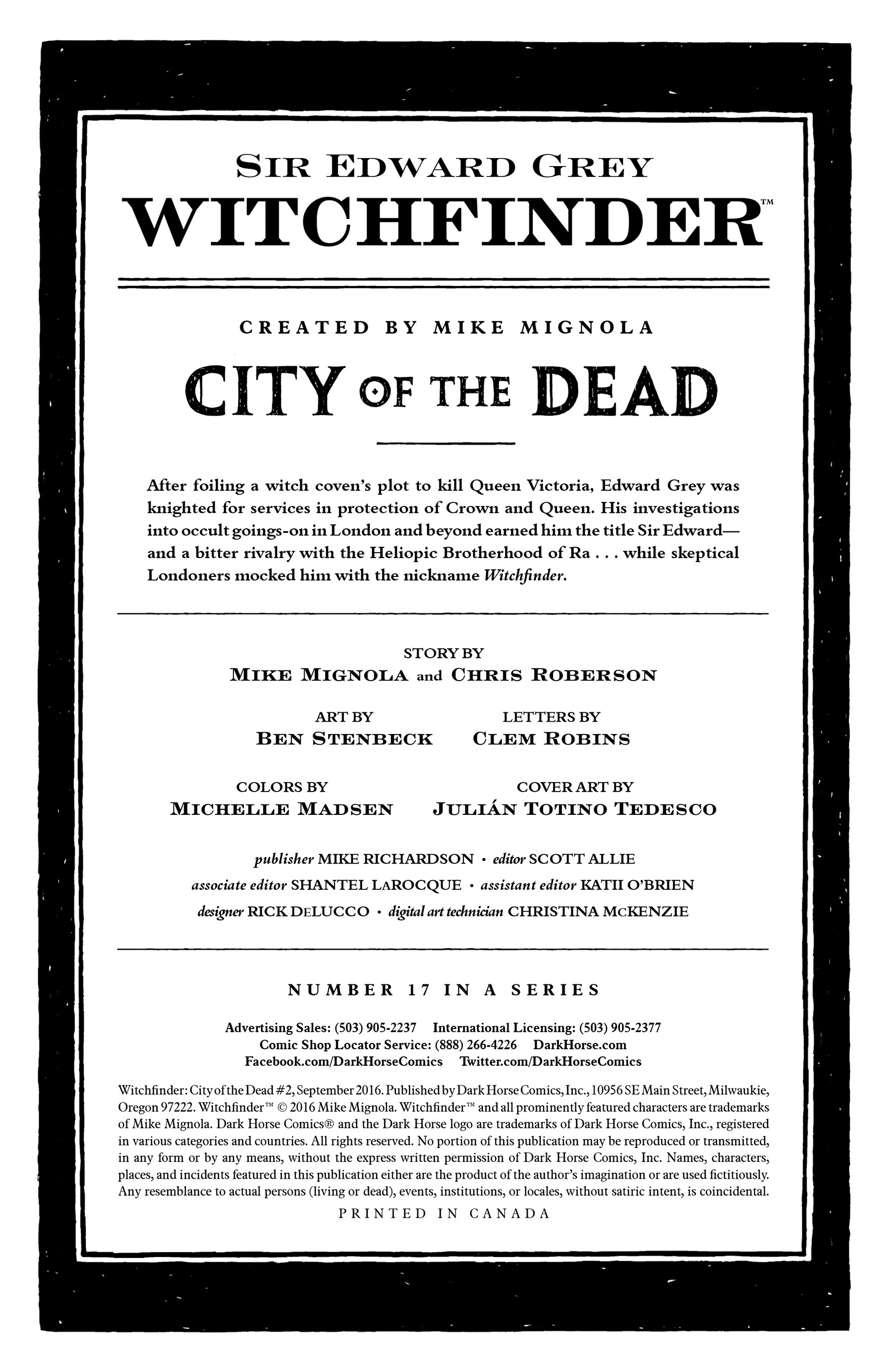 Witchfinder: City of the Dead (2016): Chapter 2 - Page 2