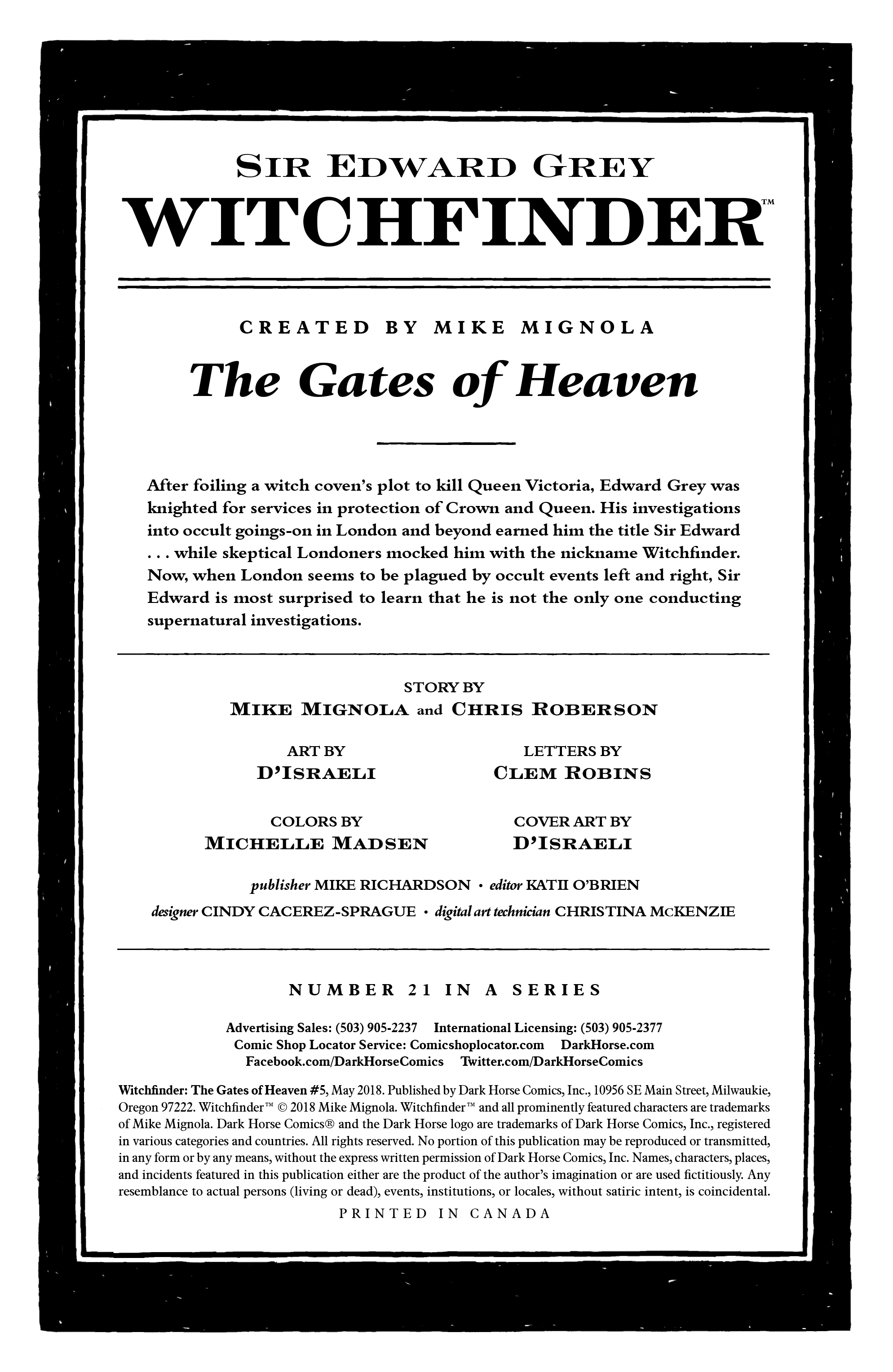 Witchfinder: The Gates of Heaven (2018-): Chapter 1 - Page 2