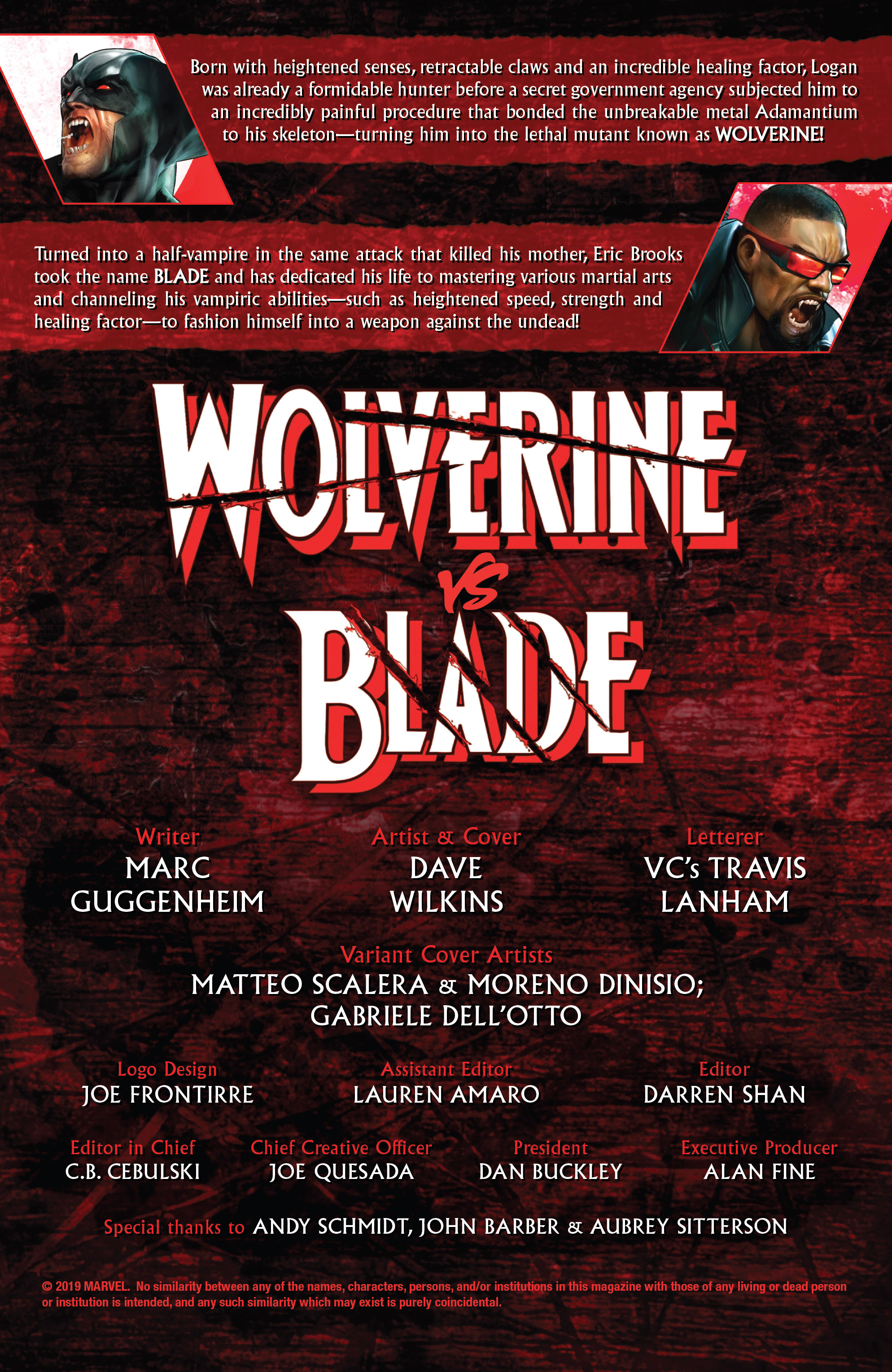 Wolverine Vs. Blade Special (2019): Chapter 1 - Page 2