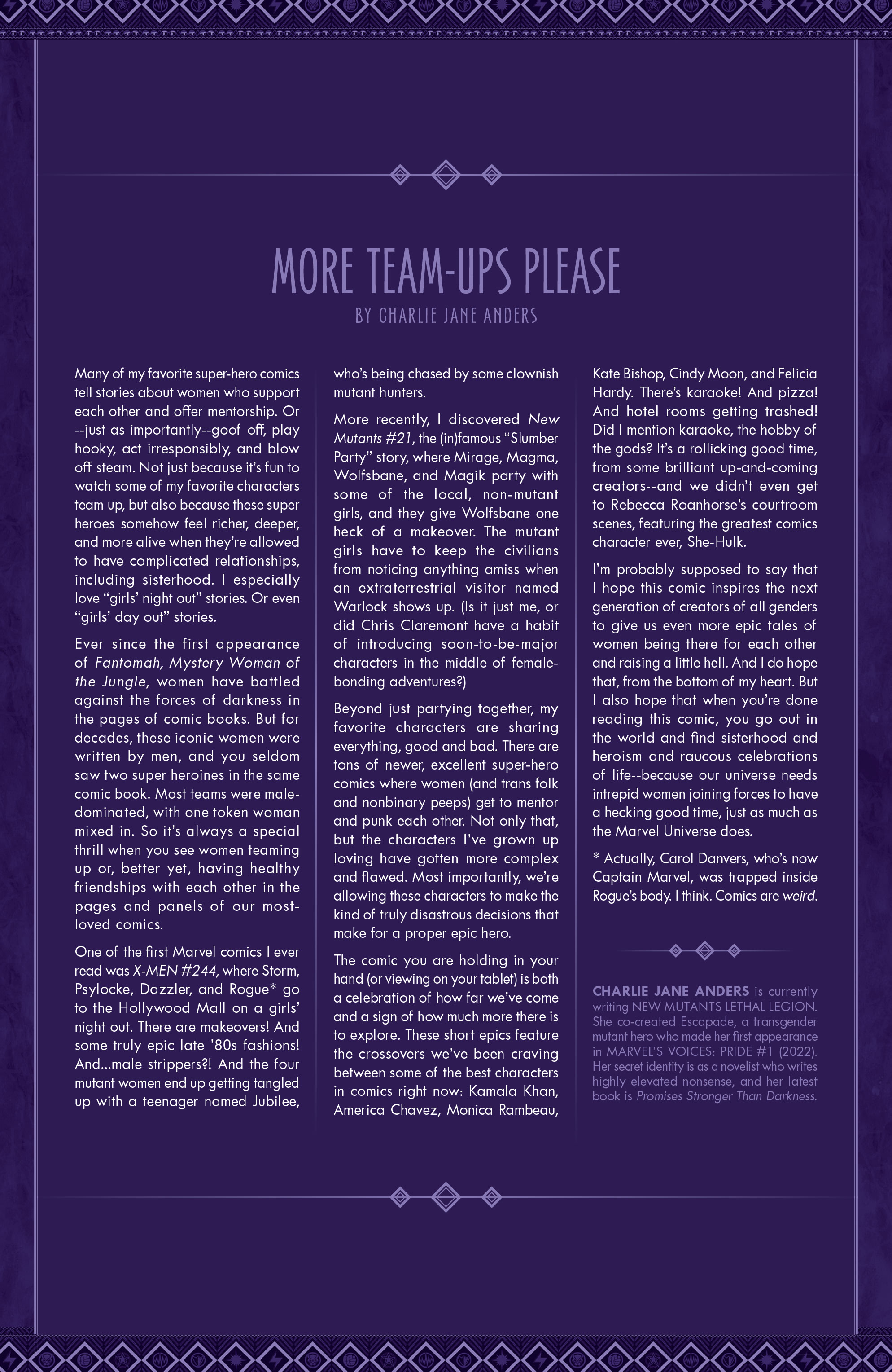 Women of Marvel (2023): Chapter 1 - Page 2