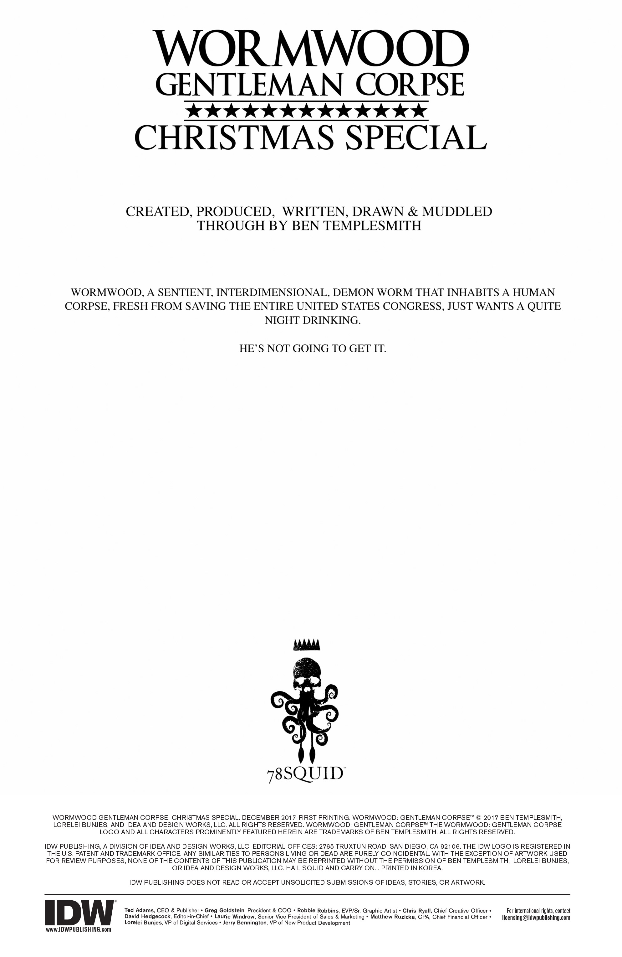 Wormwood, Gentleman Corpse Christmas Special (2017): Chapter 1 - Page 2
