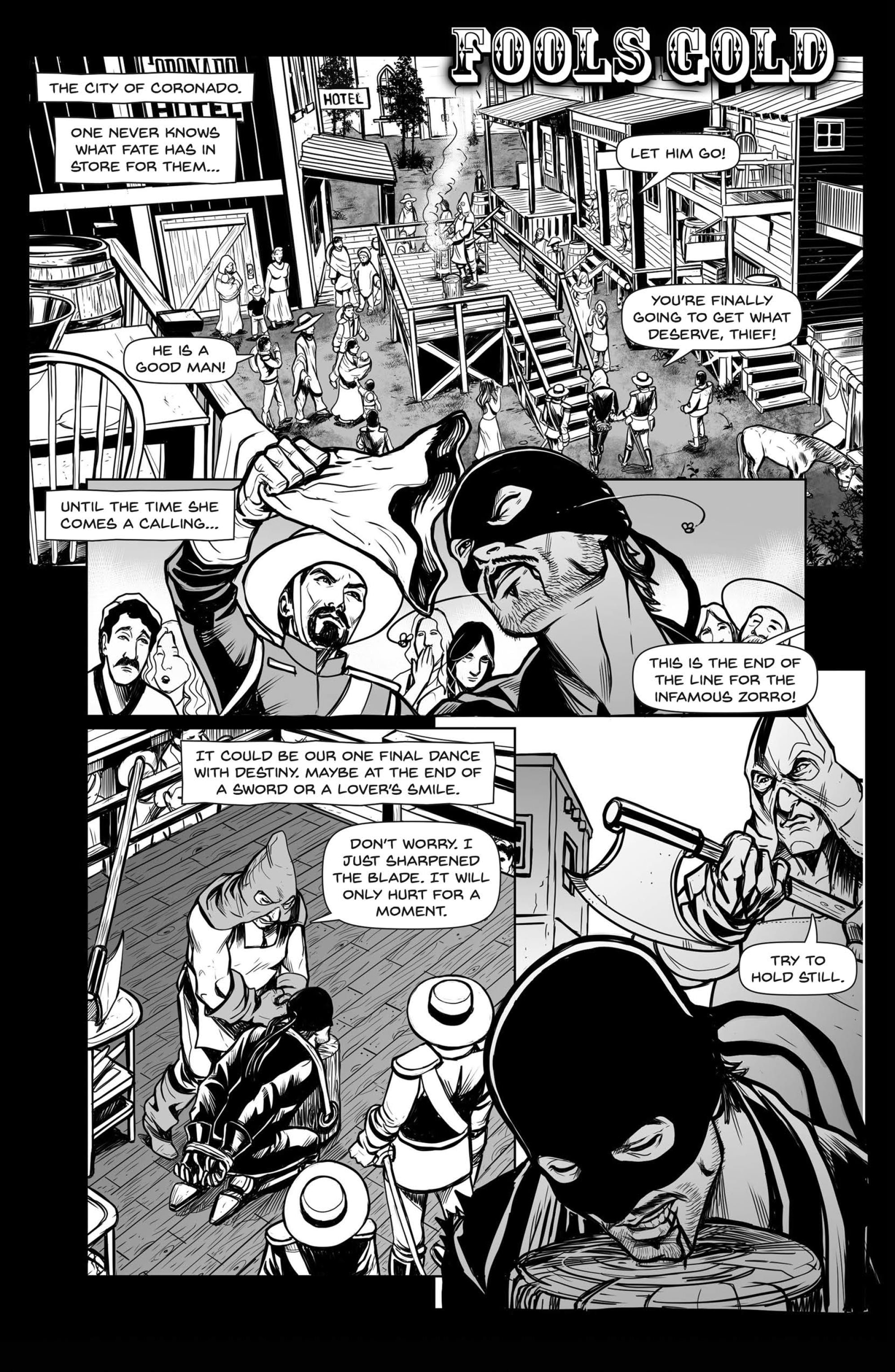 Zorro Black and White Noir (2022-): Chapter 1 - Page 12